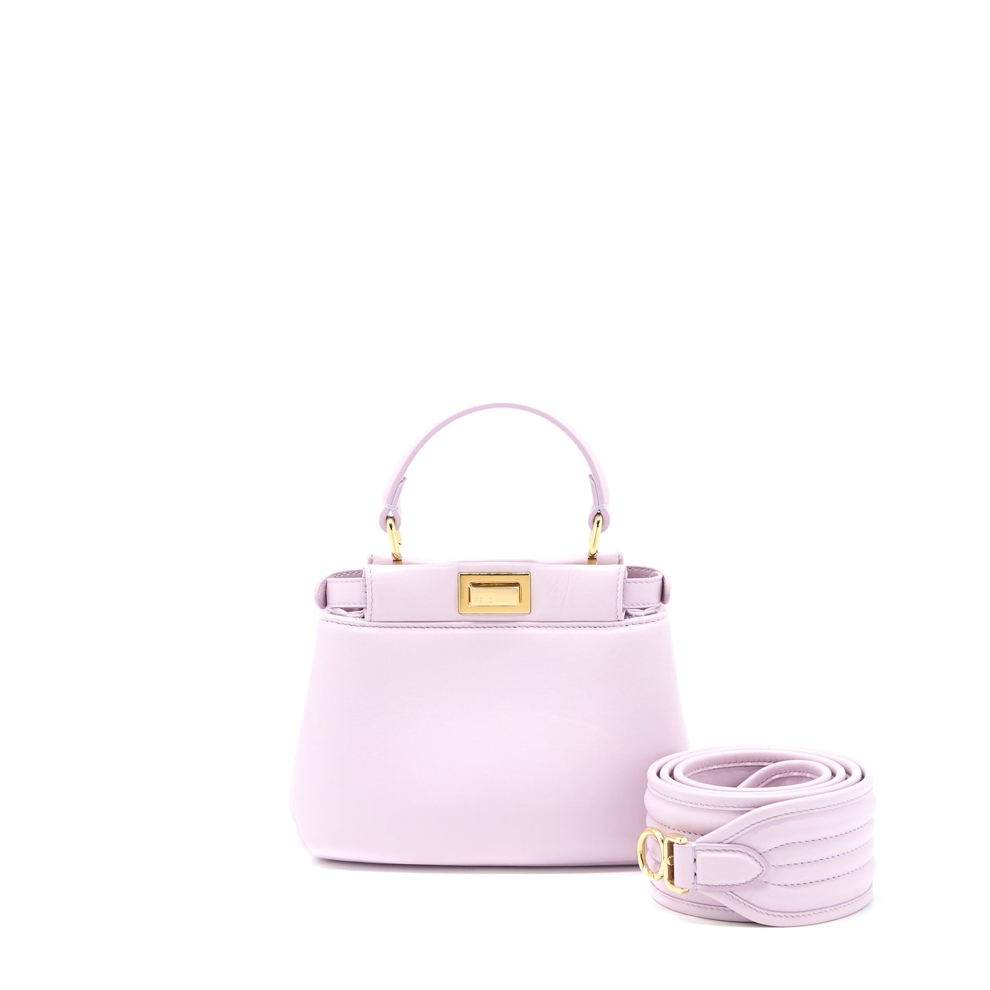 Fendi Peekaboo Iconic Nappa Light Purple