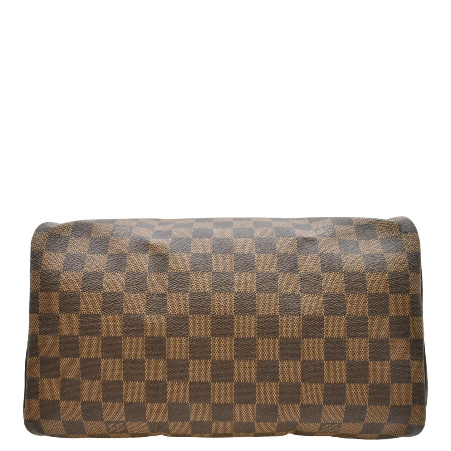 LOUIS VUITTON Speedy 30 Bandouliere Damier Ebene Satchel Bag Brown