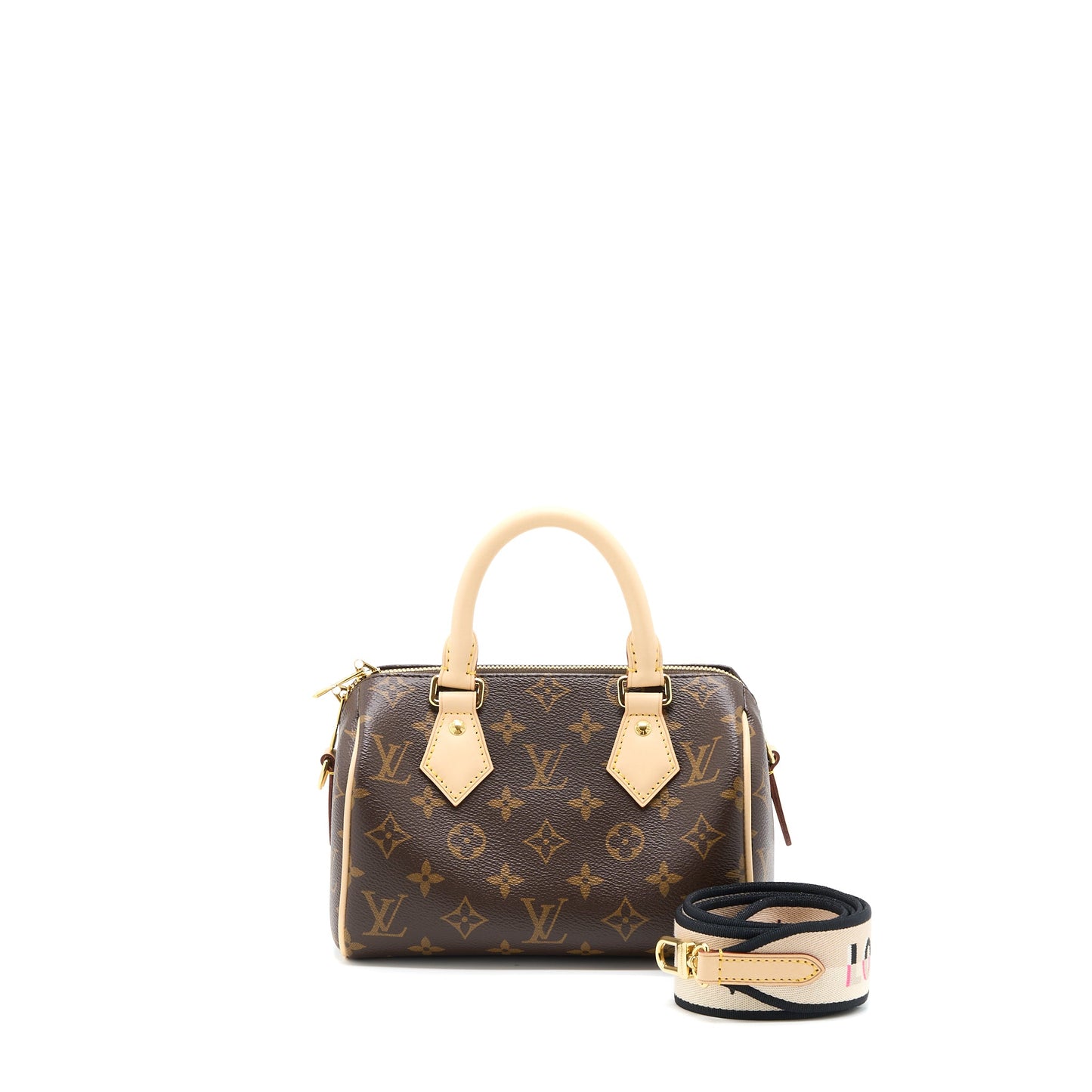 Louis Vuitton Speedy Bandouliere 20 Monogram Canvas Black/Multicolour Strap (New Version)