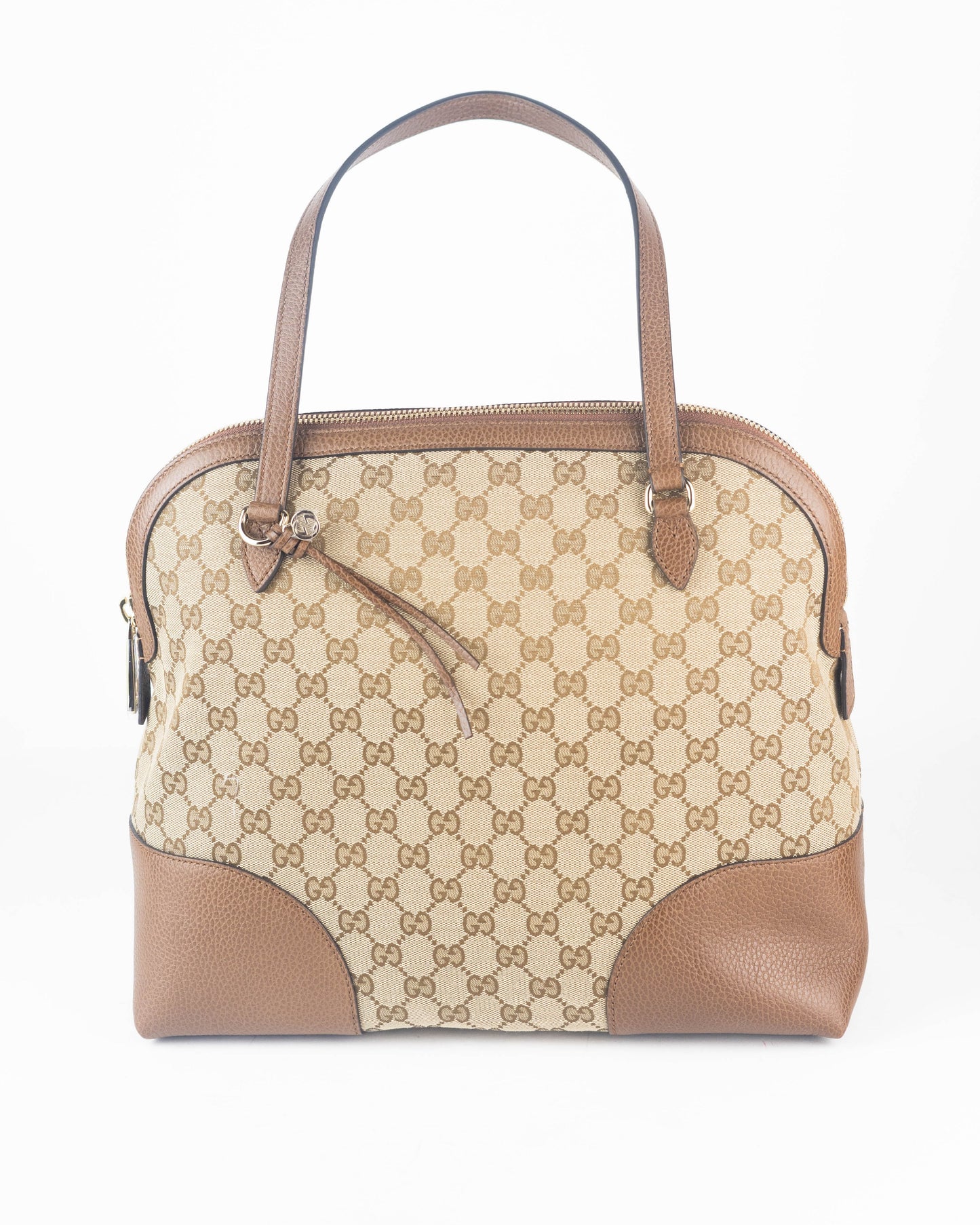 Gucci GG Original Canvas Shoulder Bag in Brown