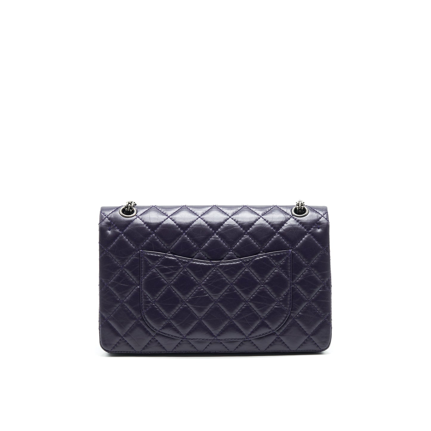 Chanel Reissue 226 in Dark Purple ilver ruthenium hardware