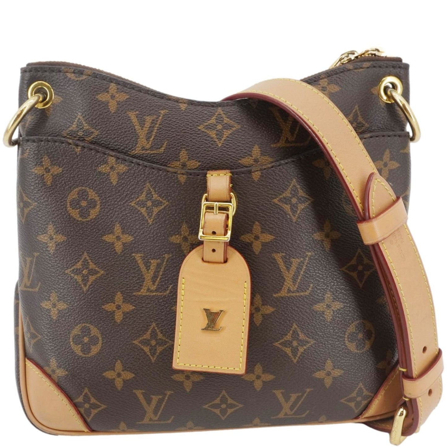 LOUIS VUITTON Odeon NM PM Monogram Canvas Shoulder Bag Brown