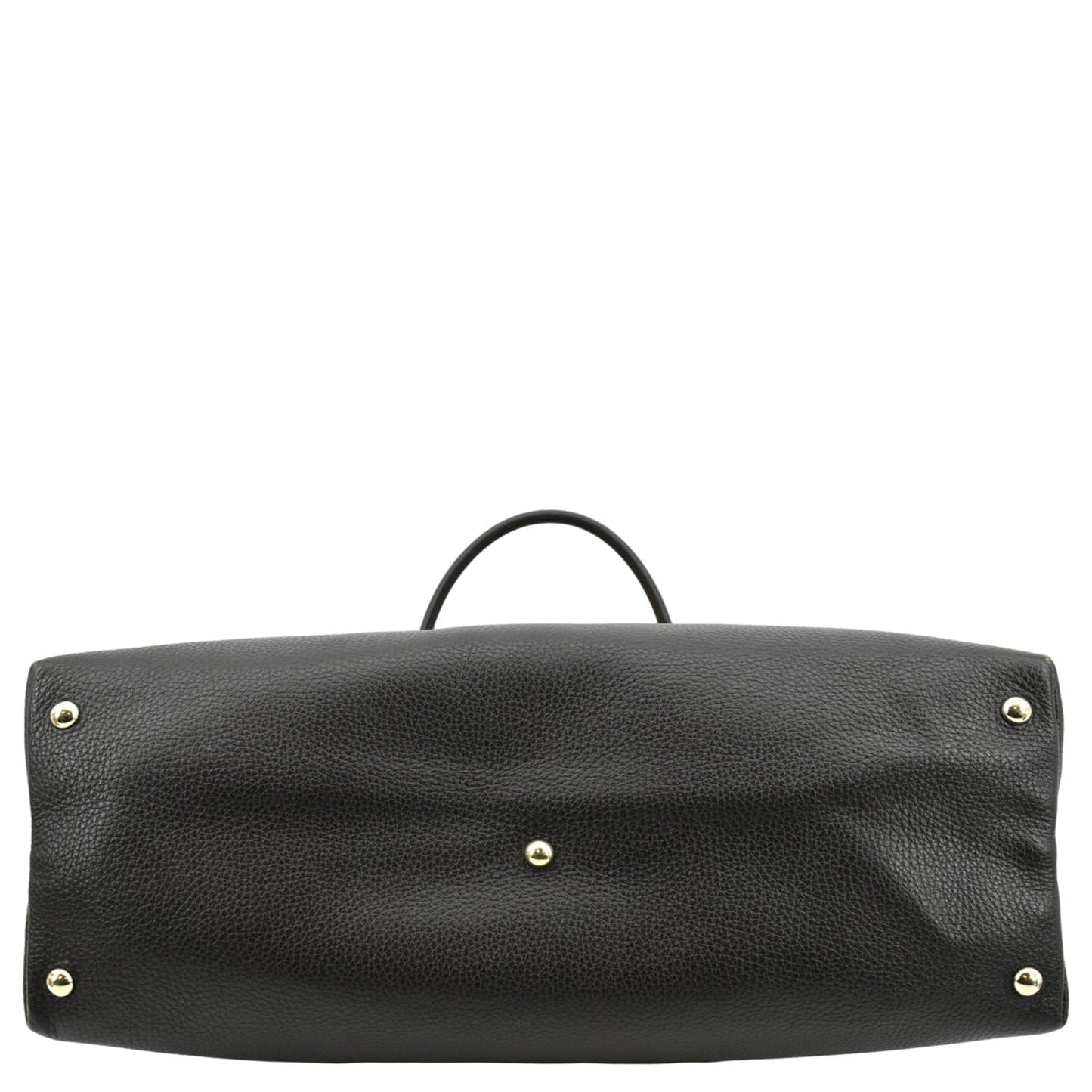 GUCCI GG Canvas Shopping Tote Bag Black 327793