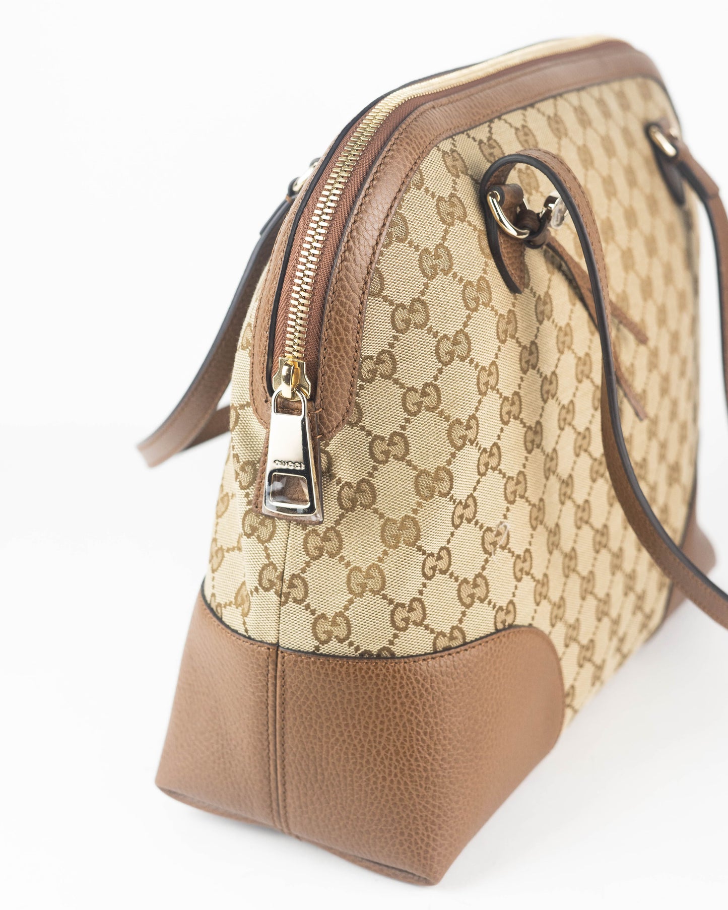 Gucci GG Original Canvas Shoulder Bag in Brown