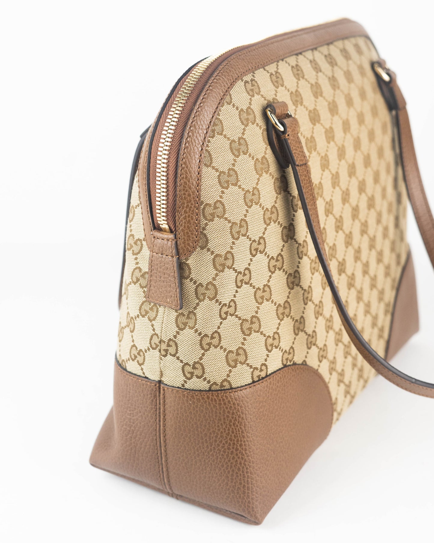 Gucci GG Original Canvas Shoulder Bag in Brown