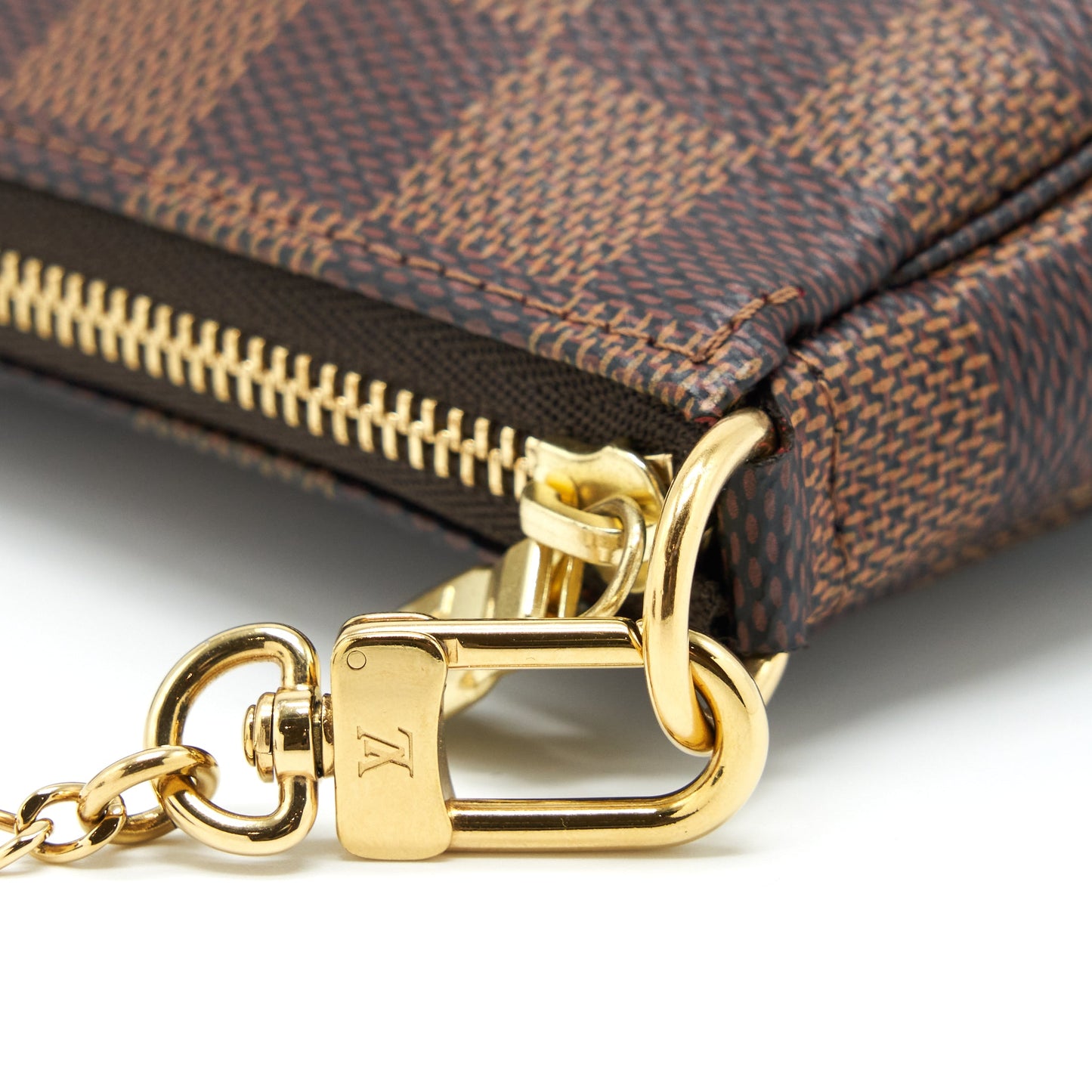 Louis Vuitton Mini Pochette Accessories Damier Ebene Canvas