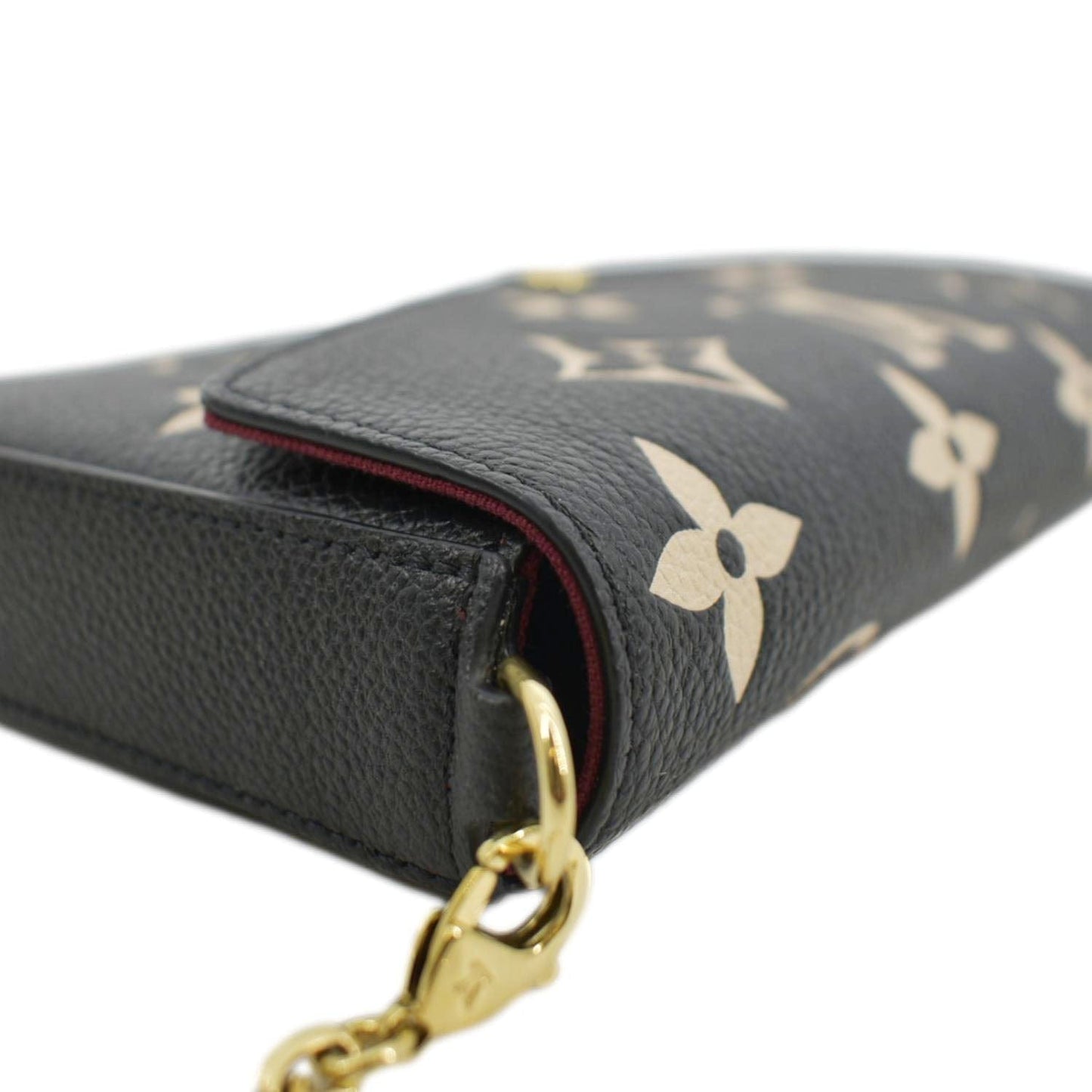 LOUIS VUITTON Felicie Pochette Monogram Empreinte Crossbody Bag Bicolor