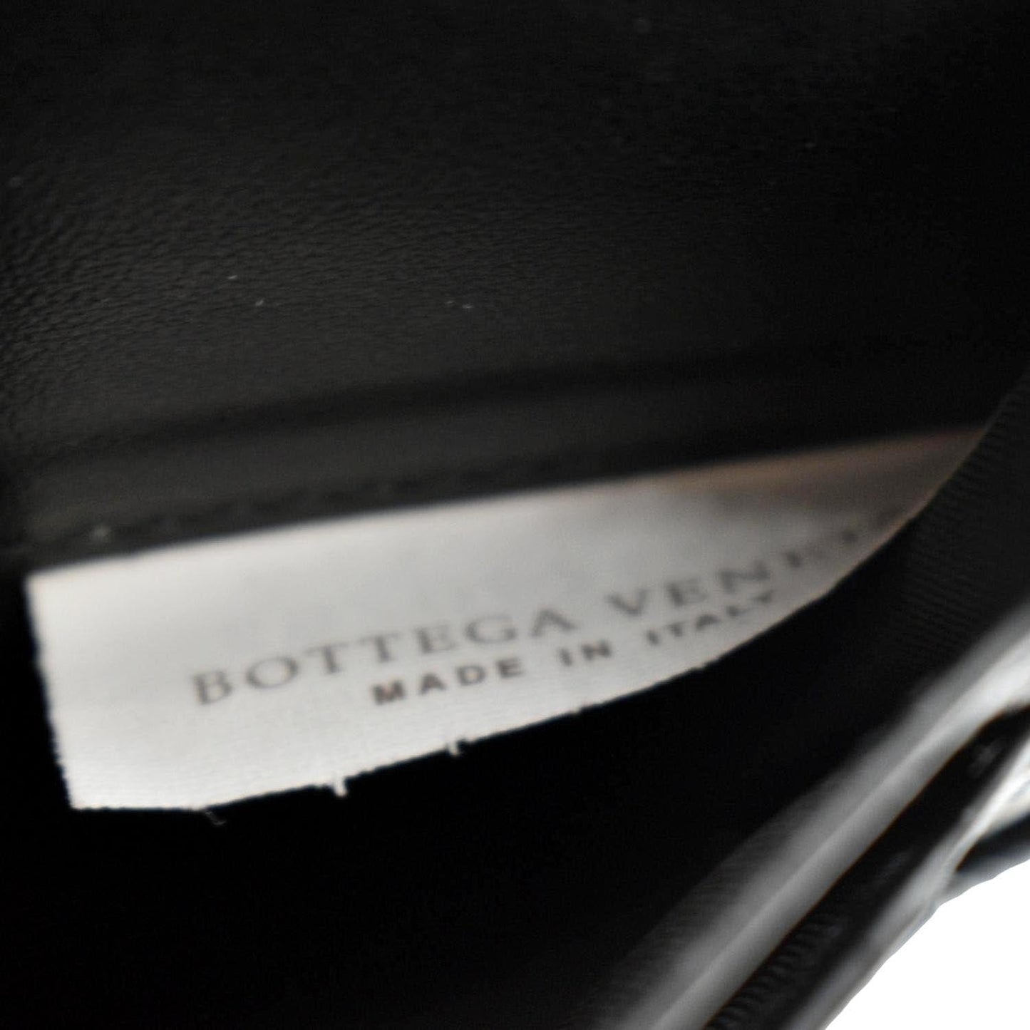 BOTTEGA VENETA Intrecciato Leather Long Wallet Black