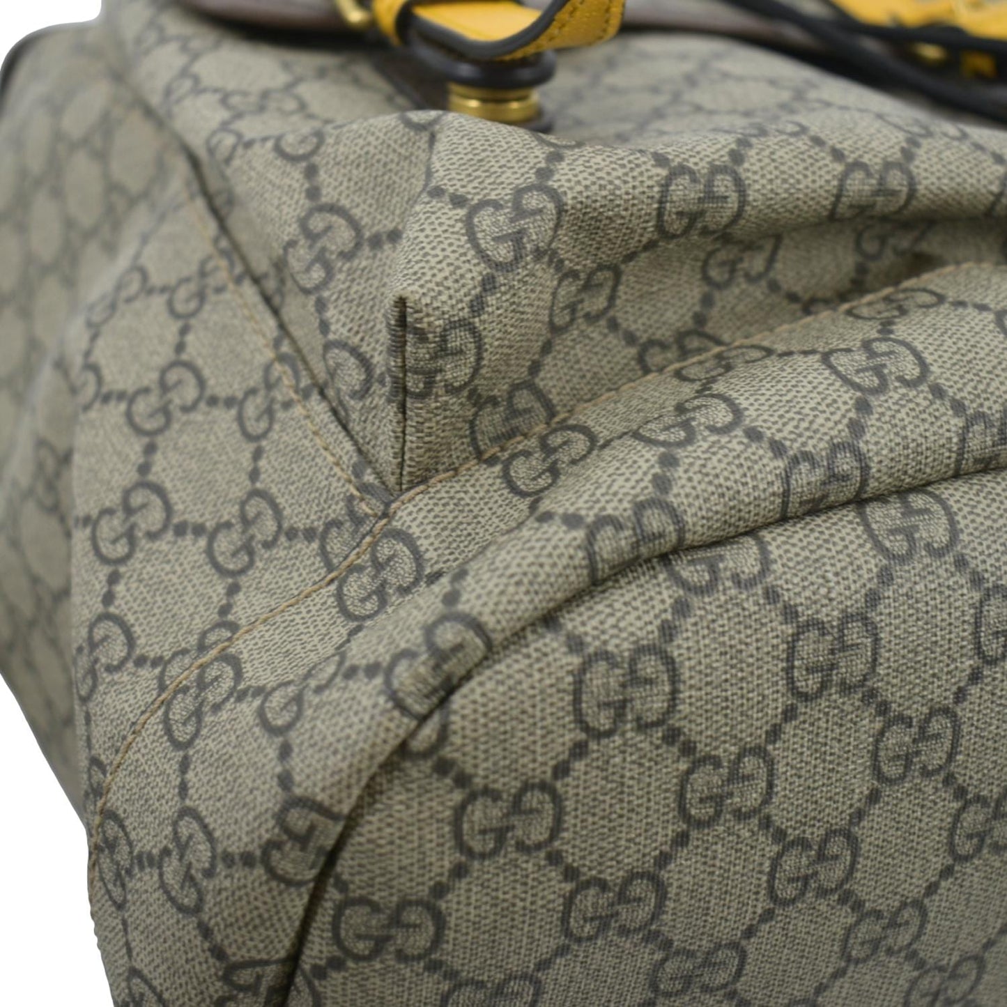 GUCCI Soft GG Supreme Canvas Backpack Bag Beige 473869