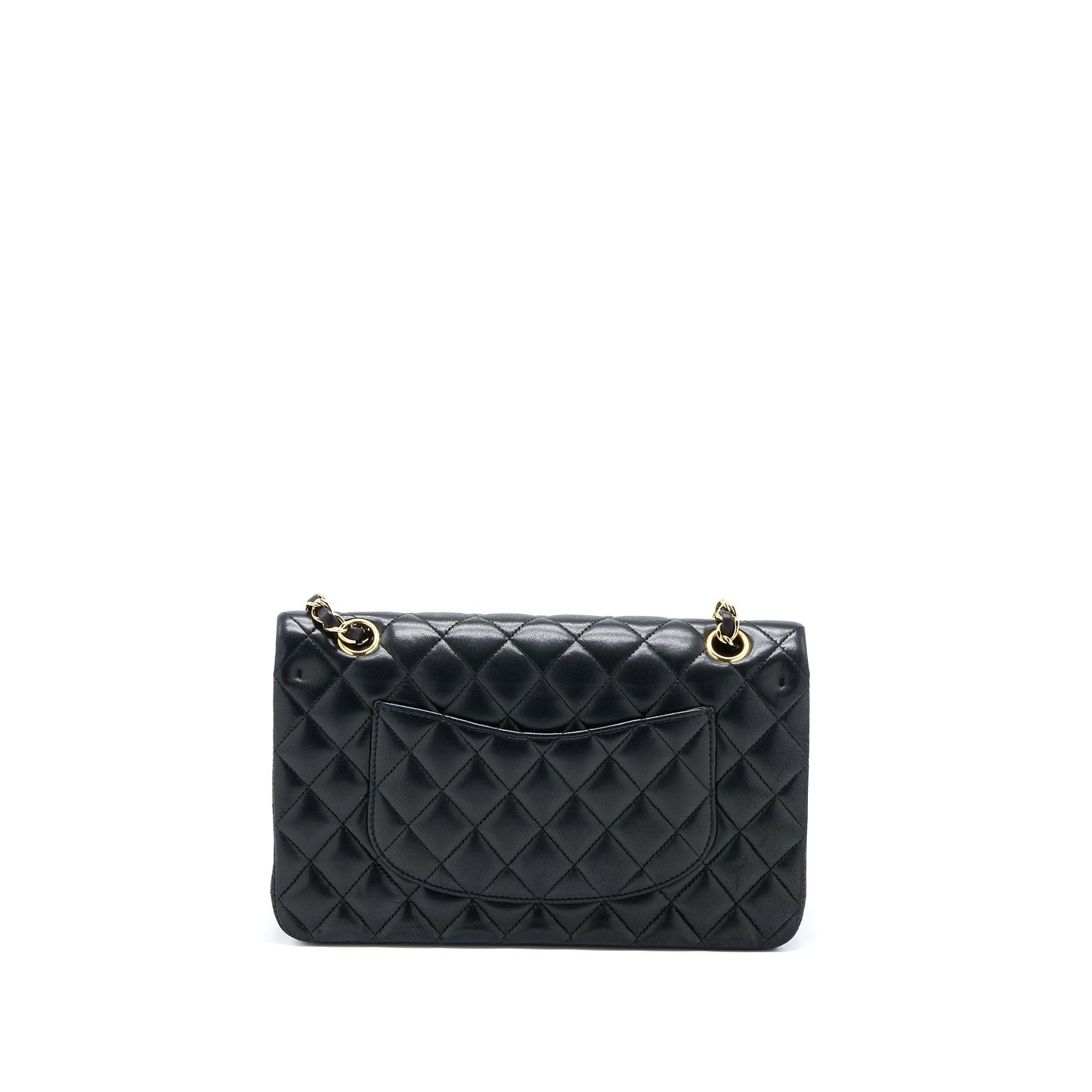 Chanel Medium Classic Double Flap Bag Lambskin Black GHW