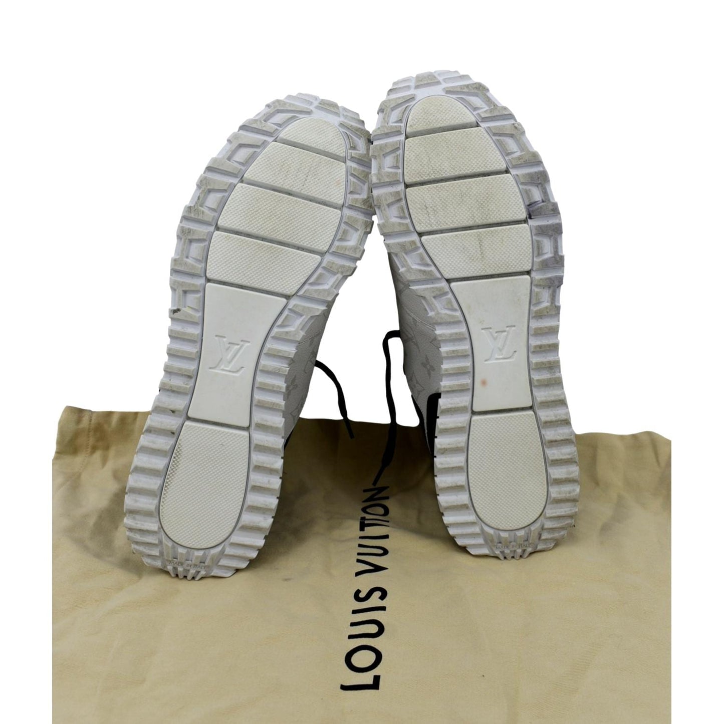LOUIS VUITTON Runaway Monogram Sneakers Bicolor US 9