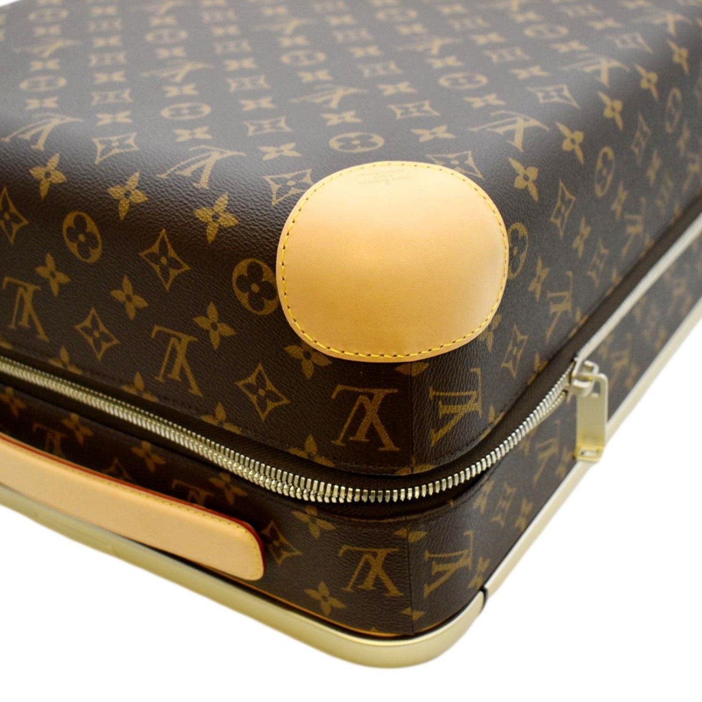 LOUIS VUITTON Horizon 55 Monogram Canvas Rolling Suitcase Brown