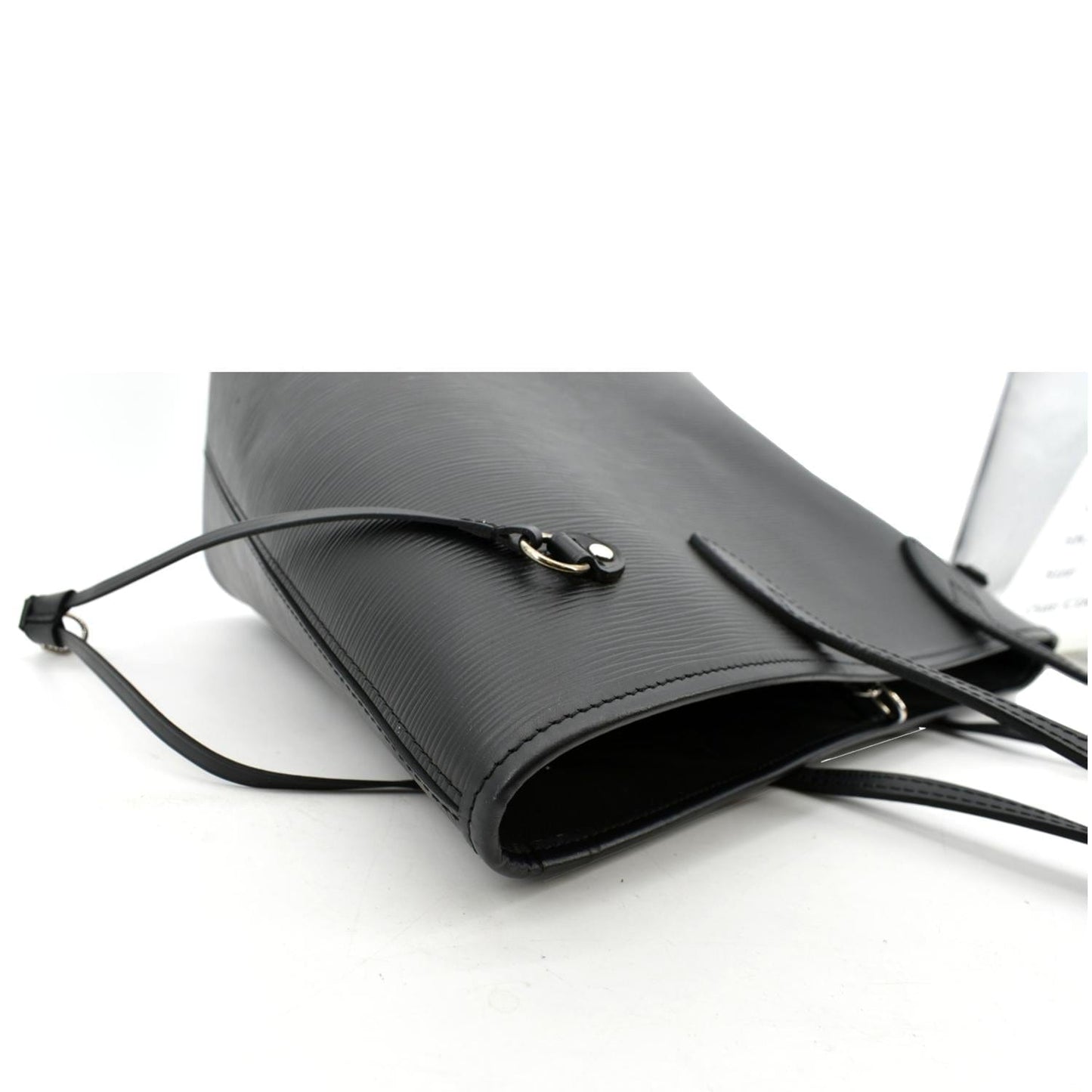 LOUIS VUITTON Neverfull Epi Leather Tote Shoulder Bag Black