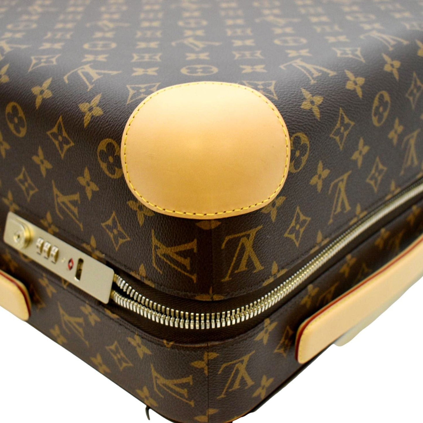 LOUIS VUITTON Horizon 55 Monogram Canvas Rolling Suitcase Brown
