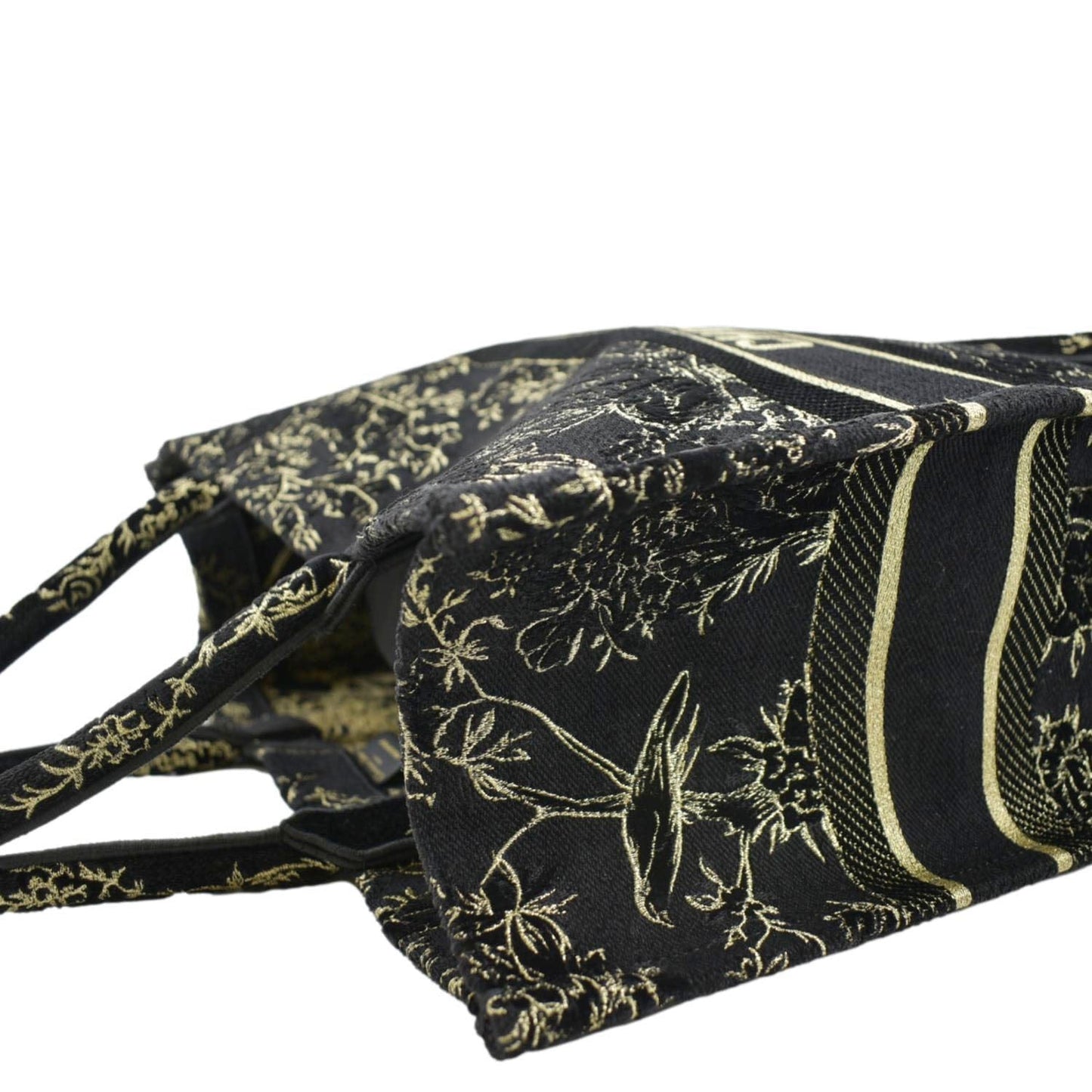 CHRISTIAN DIOR Large Book Oblique Embroidered Canvas Tote Bag Multicolor