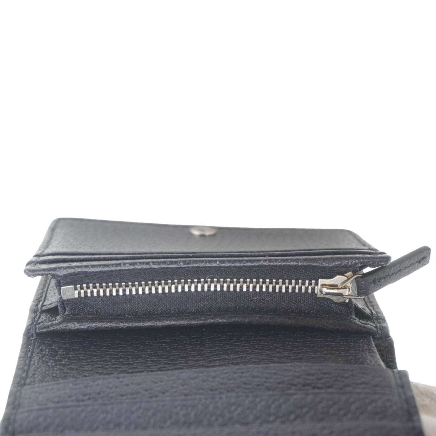 GUCCI Horsebit 1955 GG Supreme Canvas Card Case Wallet Beige 621887