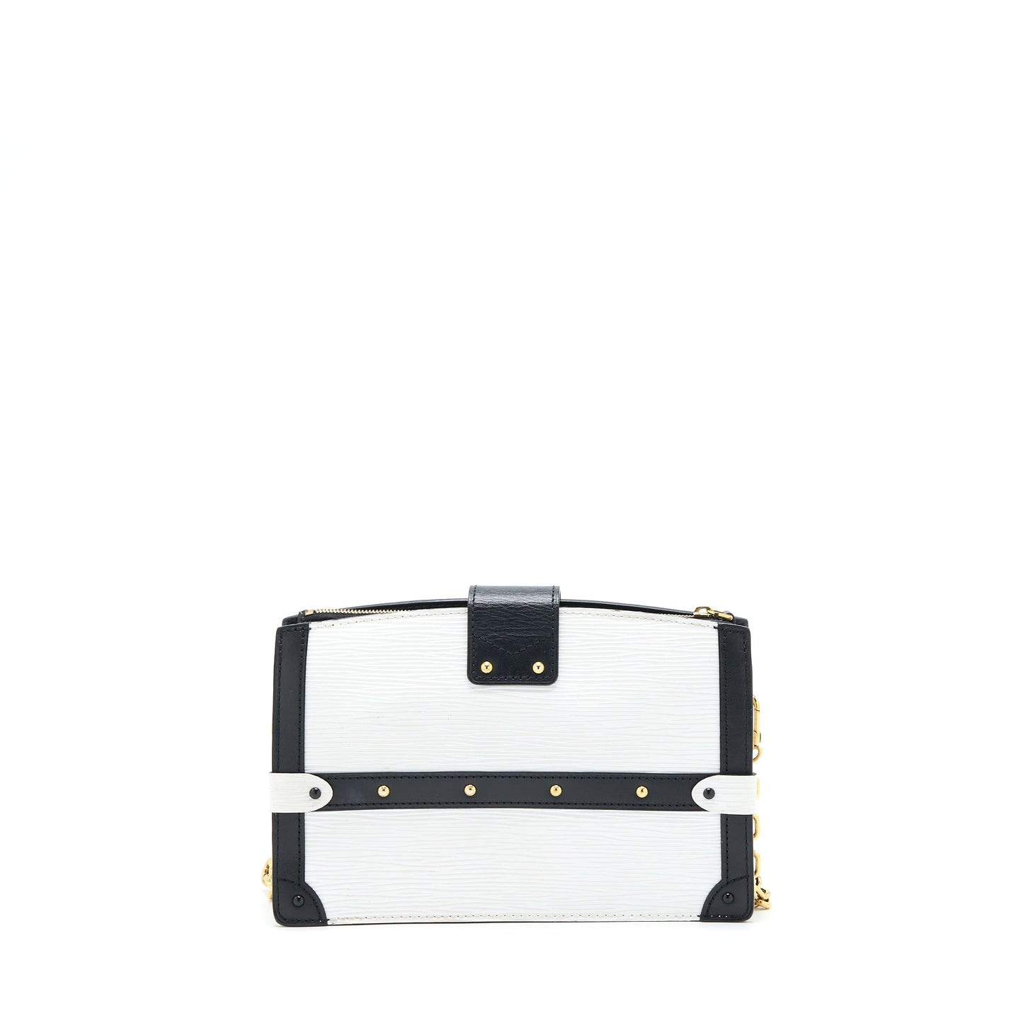 Louis Vuitton Trunk Clutch Epi Black/White