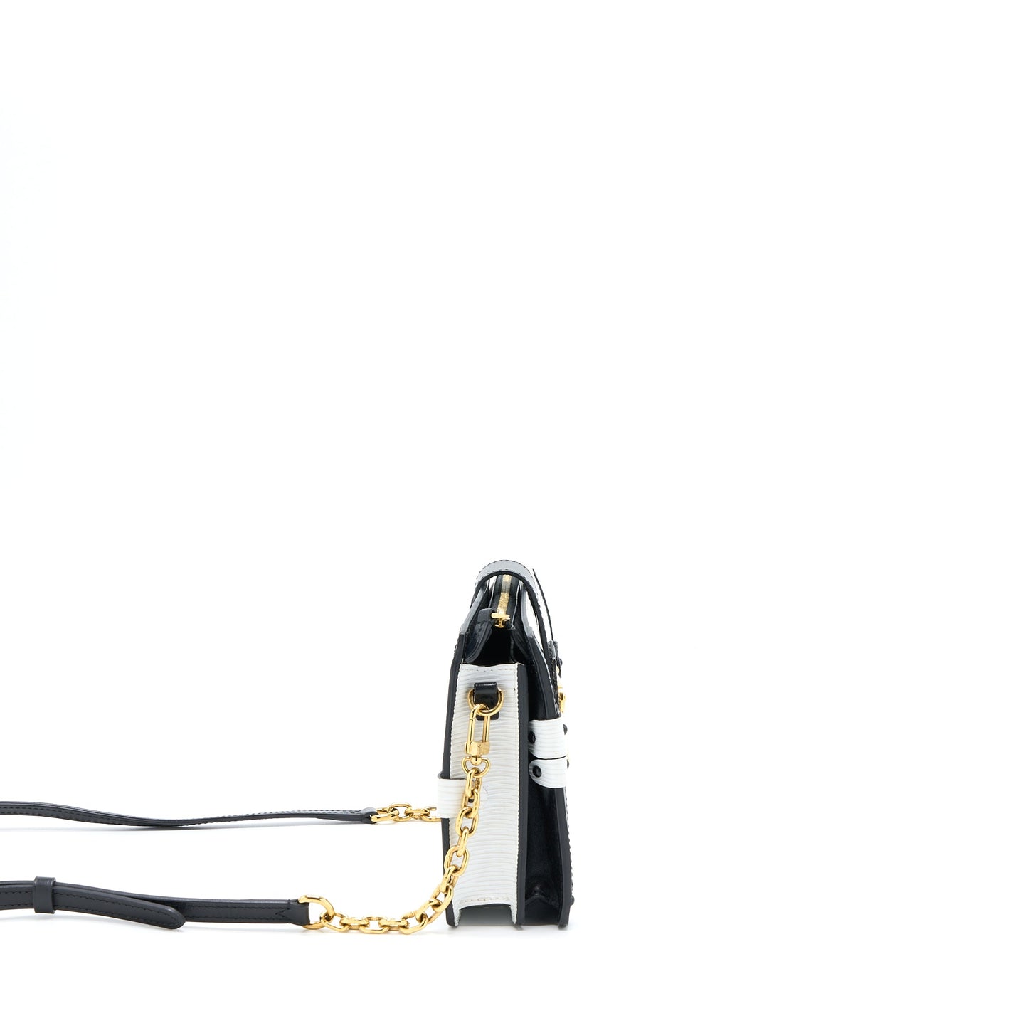 Louis Vuitton Trunk Clutch Epi Black/White