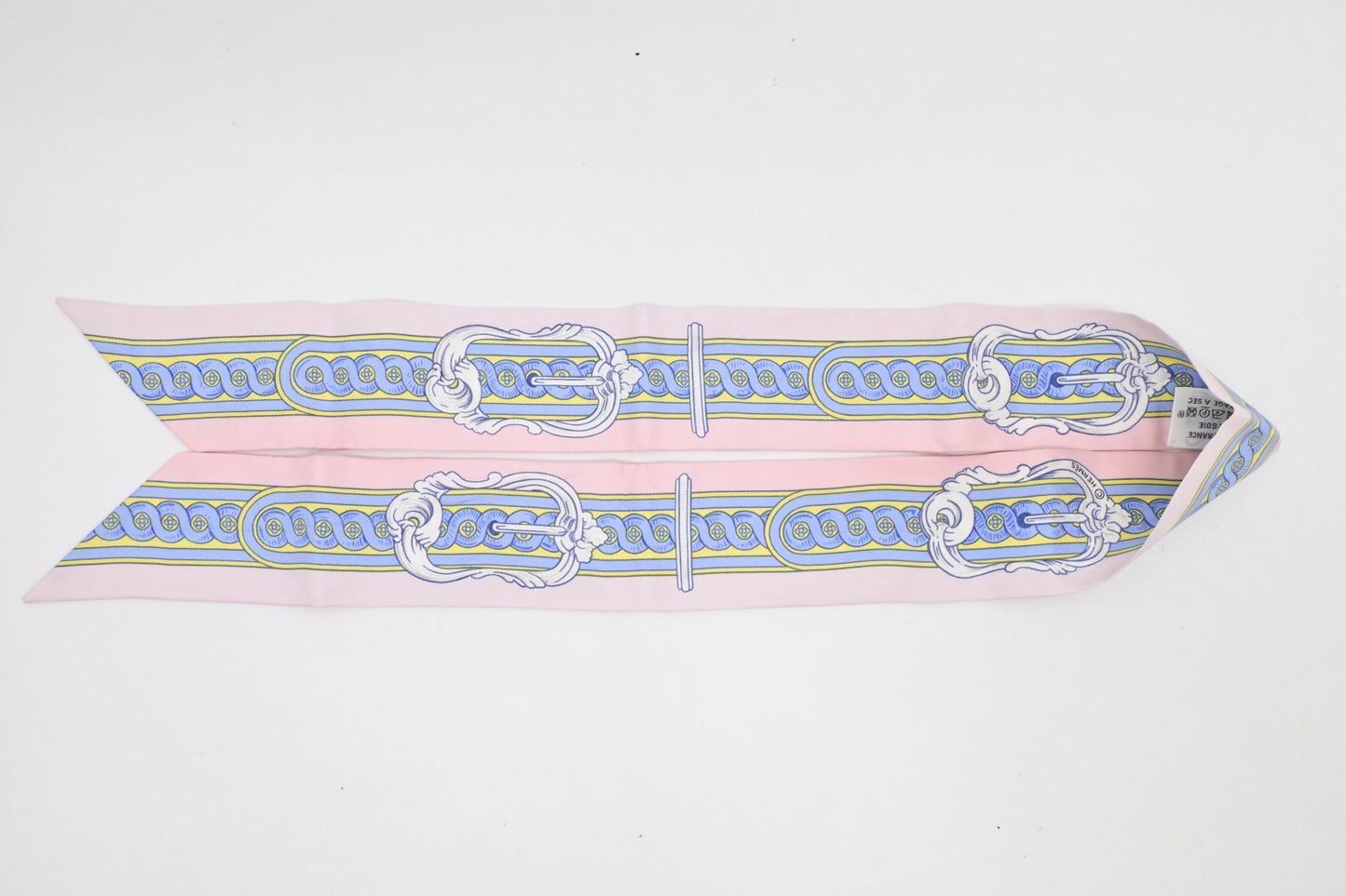 Hermes 'Bride de Cour' Twilly in Pink Silk