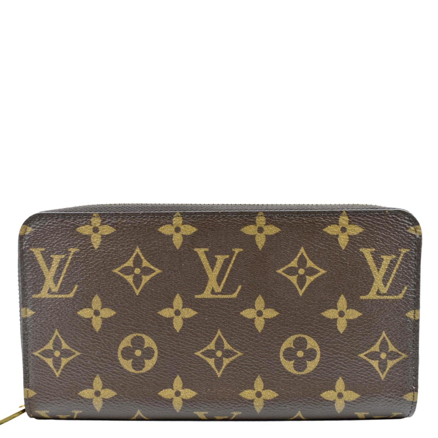 LOUIS VUITTON Monogram Canvas Zippy Wallet Brown