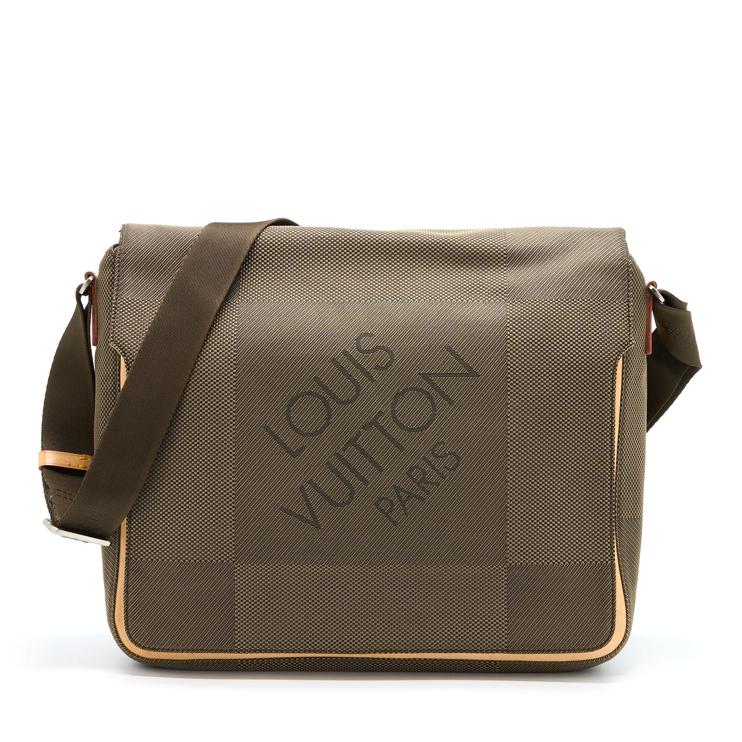 Louis Vuitton Messenger Purse Fabric/Beige Leather Multicolour