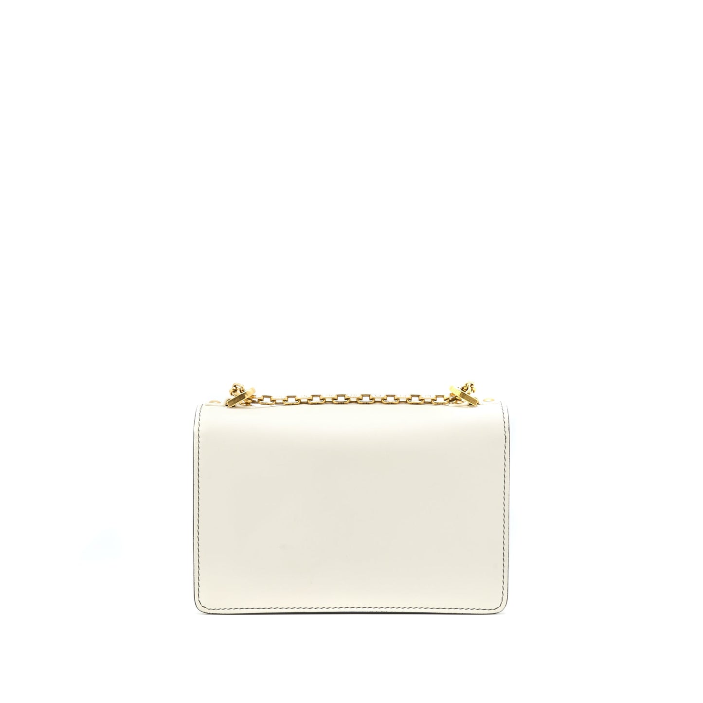 Dior Ja'Dior Flap Purse/ Clutch with Chain White