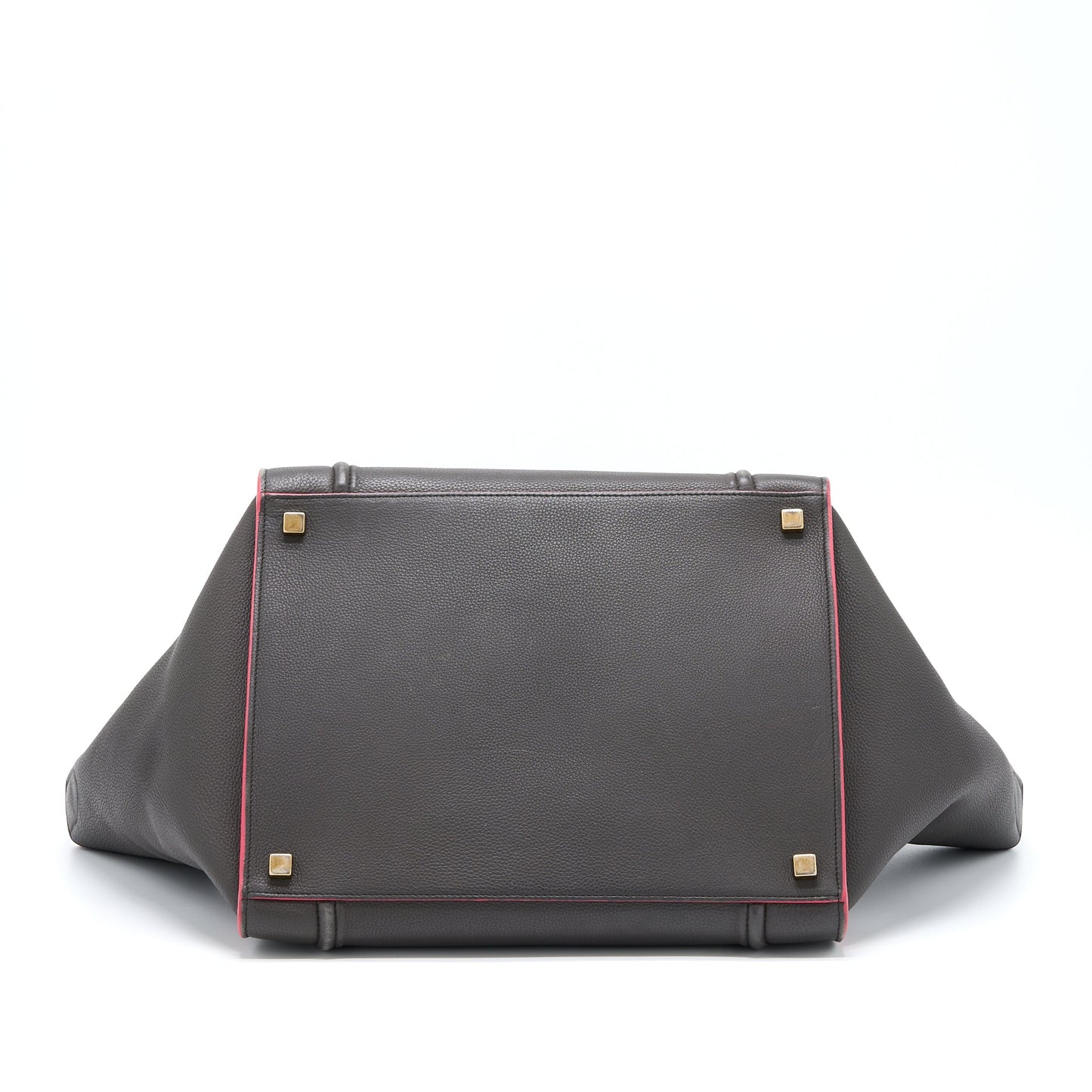 Celine Large Phantom Luggage Purse Calfskin Dark Grey/Pink