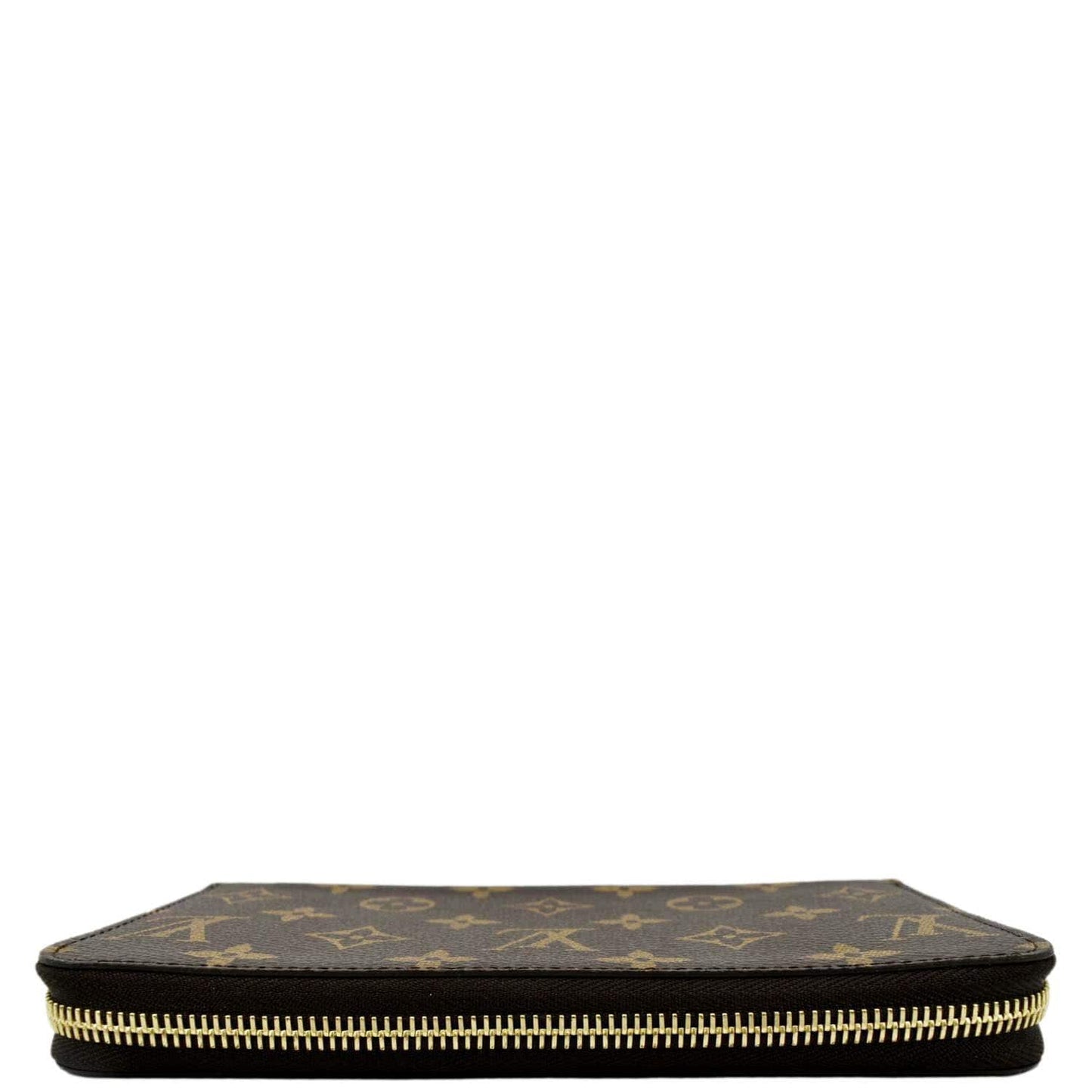 LOUIS VUITTON Monogram Canvas Zippy Wallet Brown