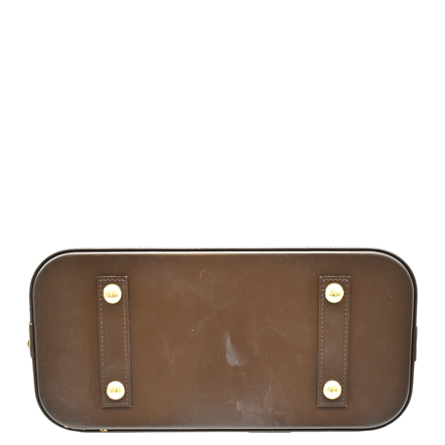 LOUIS VUITTON Alma PM Damier Ebene Satchel Bag Brown