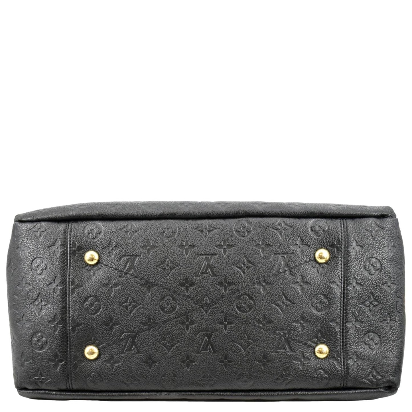 LOUIS VUITTON Artsy MM Empreinte Leather Hobo Bag Black