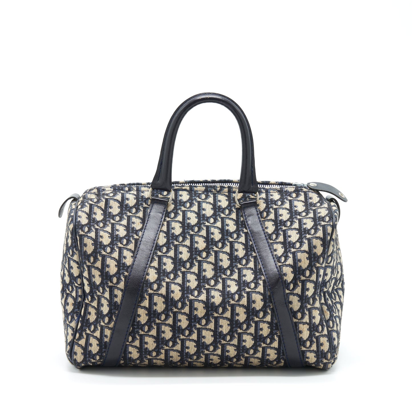 Dior Vintage Speedy Purse Blue Oblique Canvas
