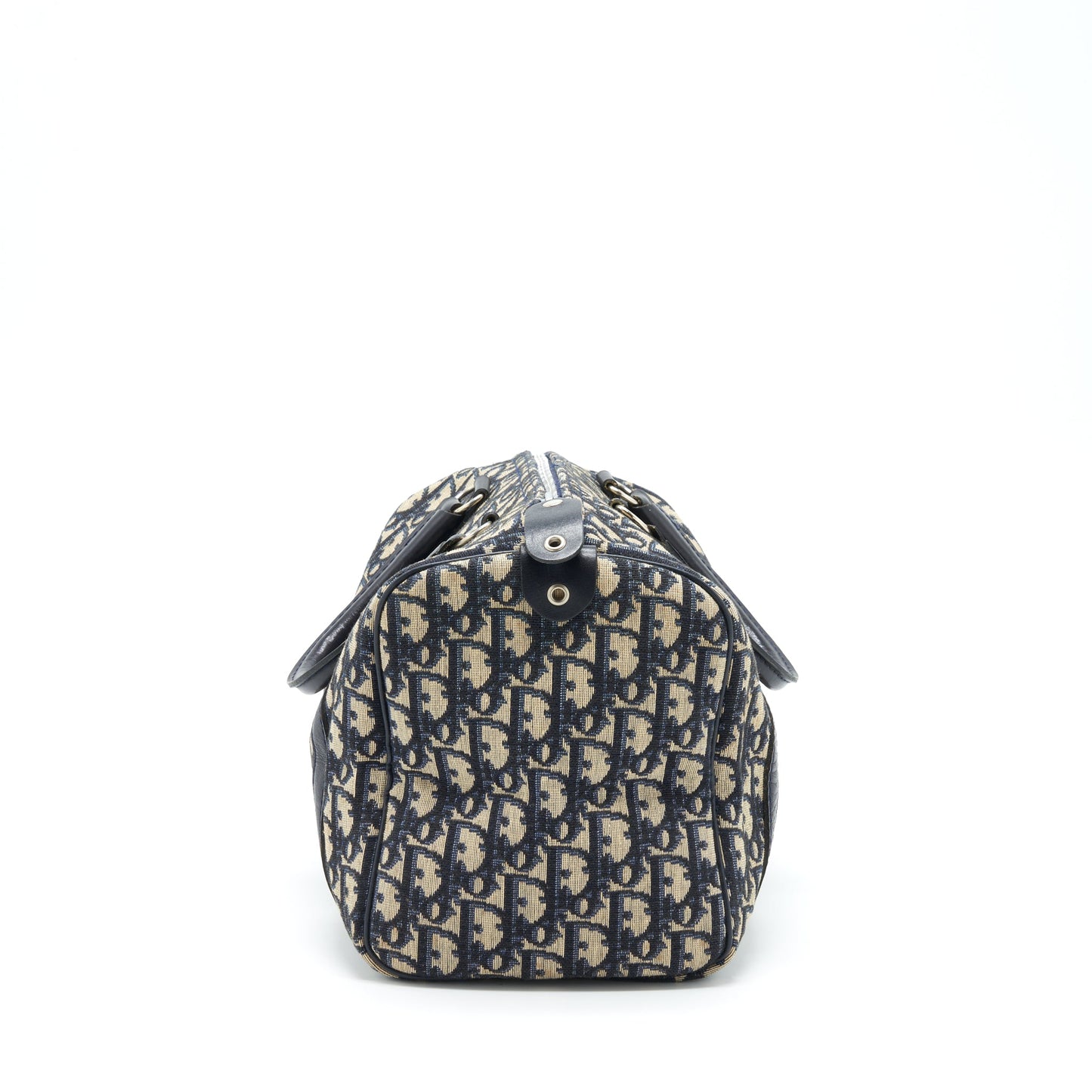Dior Vintage Speedy Purse Blue Oblique Canvas