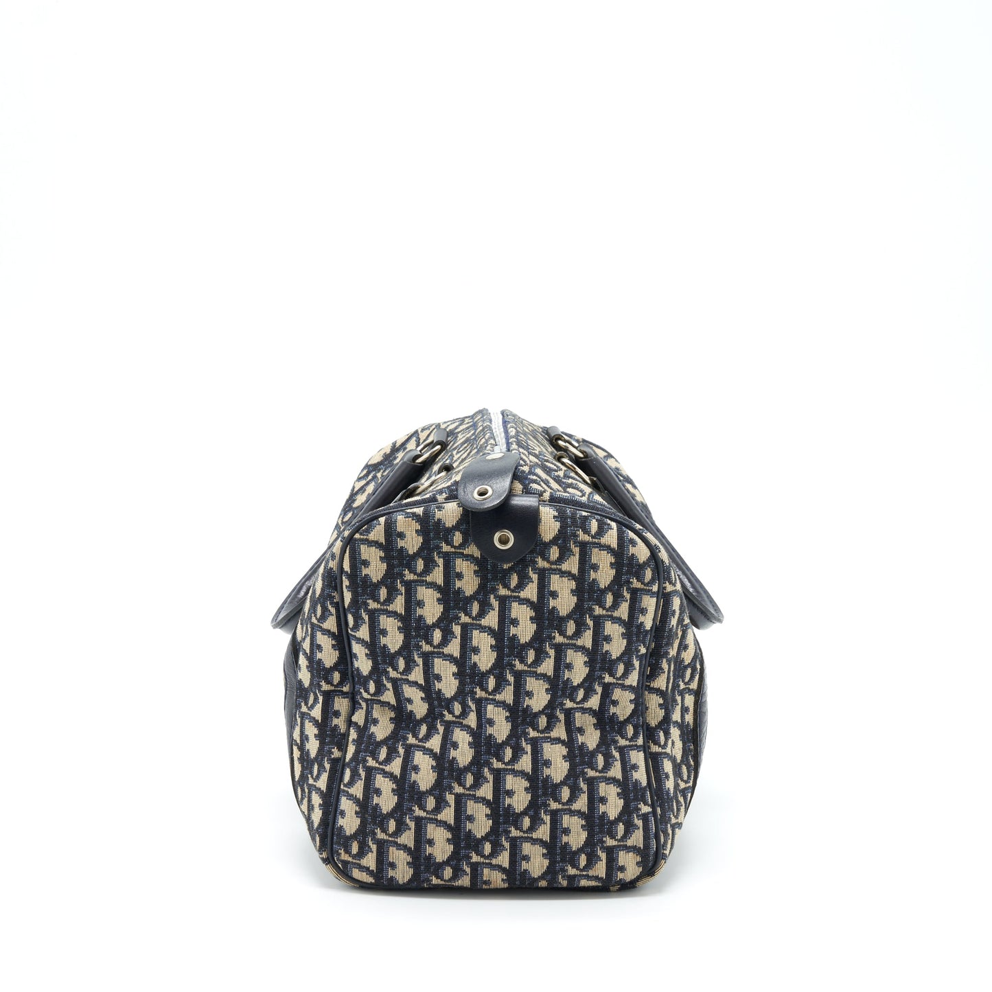 Dior Vintage Speedy Purse Blue Oblique Canvas
