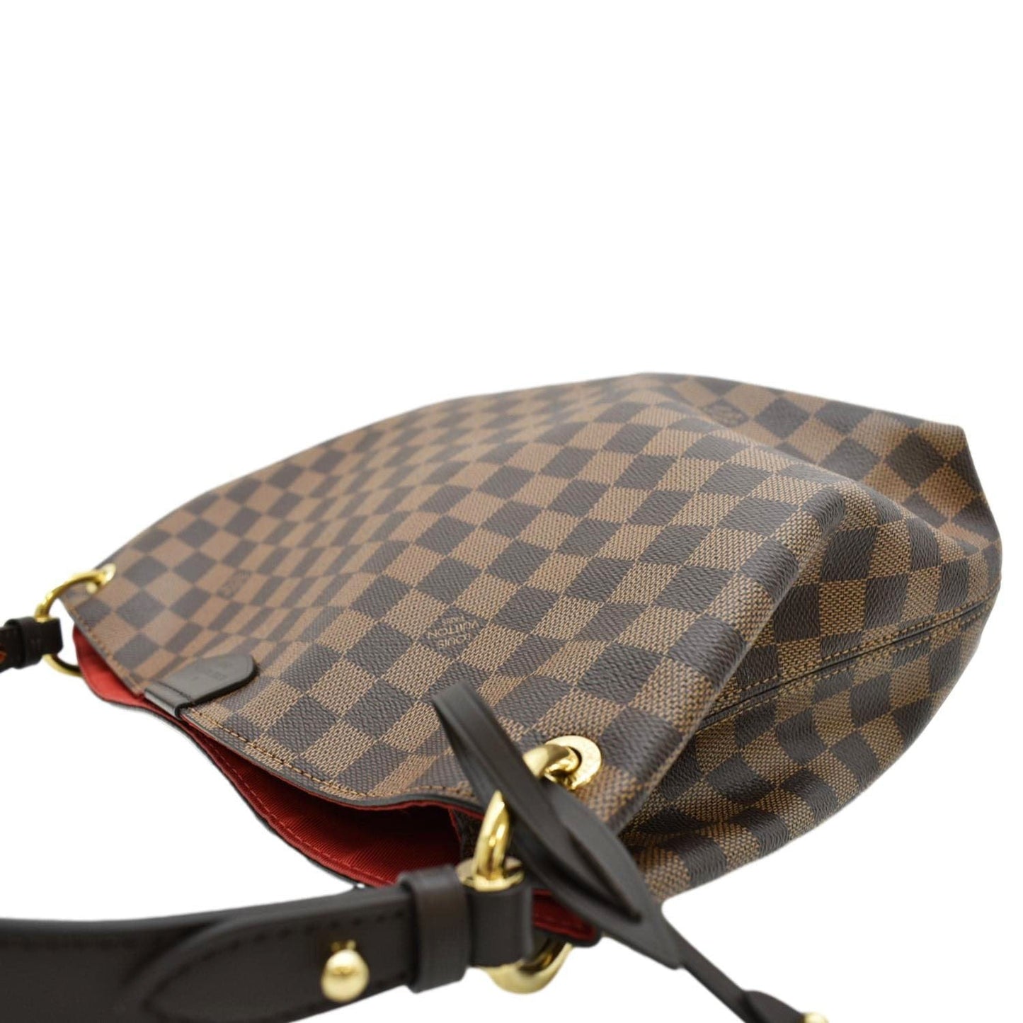LOUIS VUITTON Graceful PM Damier Ebene Shoulder Bag Brown