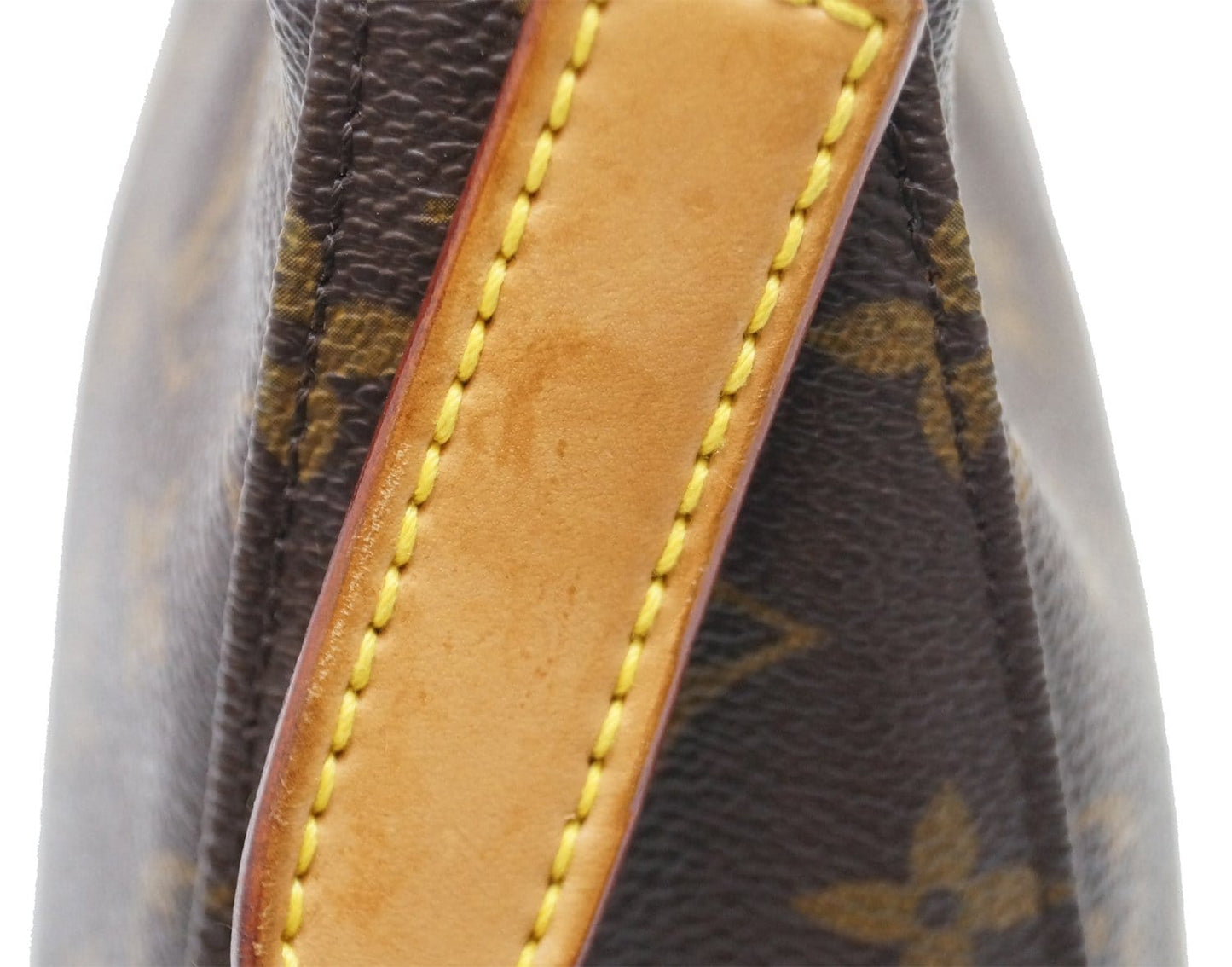 LOUIS VUITTON Monogram Canvas Looping MM Brown Shoulder Bag