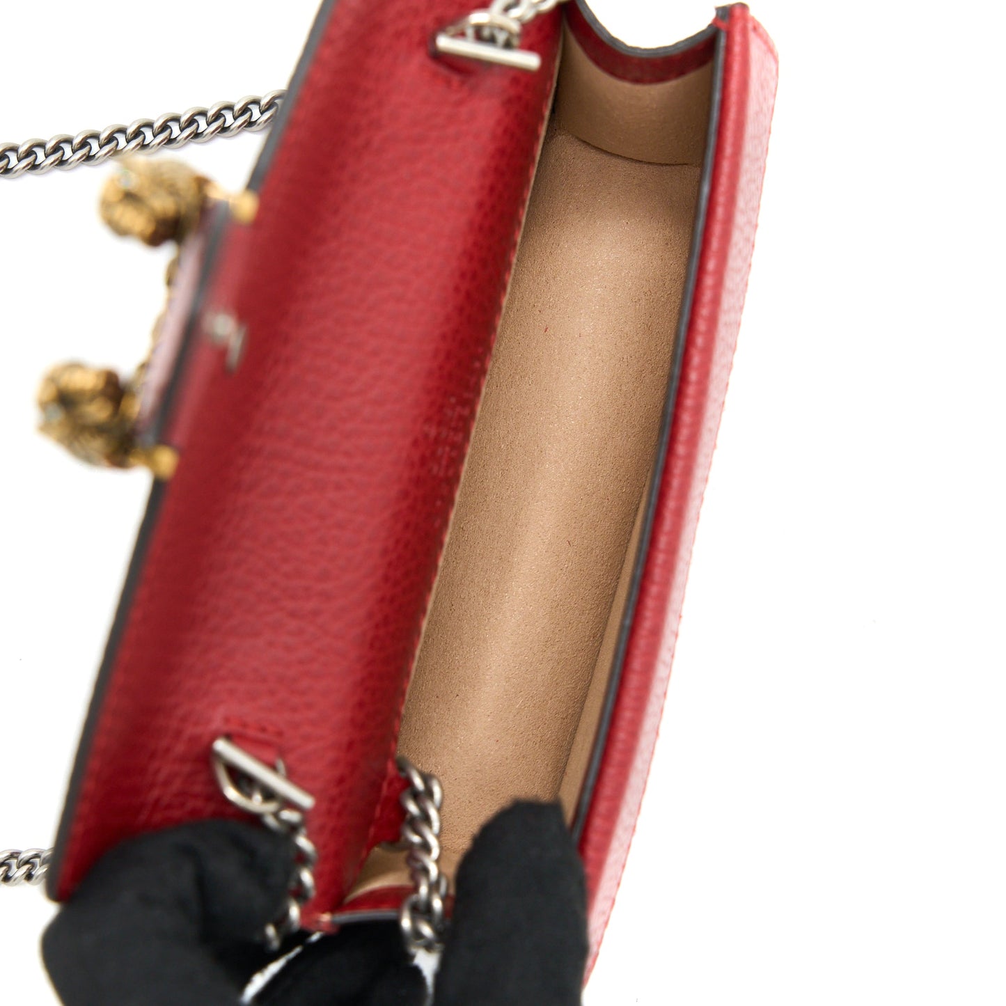 Gucci Super Mini Dionysus Calfskin Red Ruthenium