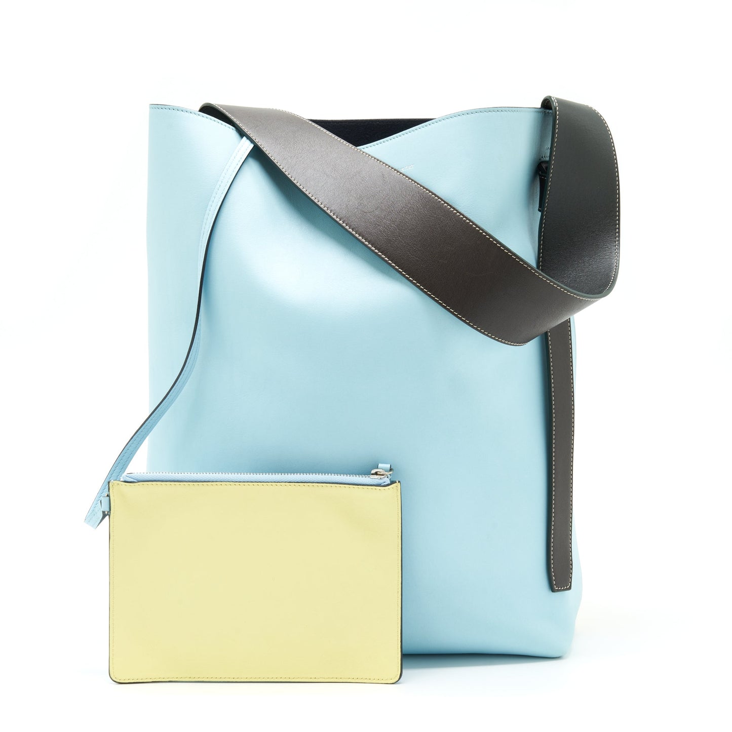 Celine Small Twisted Cabas Tote Pool/ Bergamote