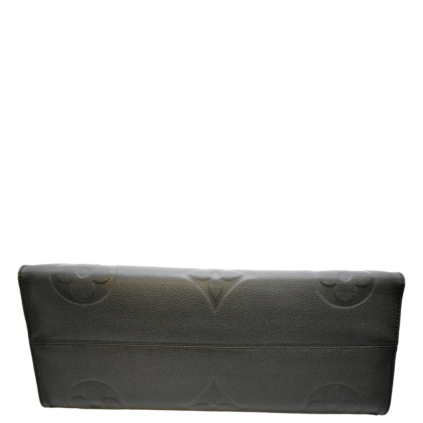 LOUIS VUITTON Onthego GM Monogram Empreinte Leather Tote Bag Black