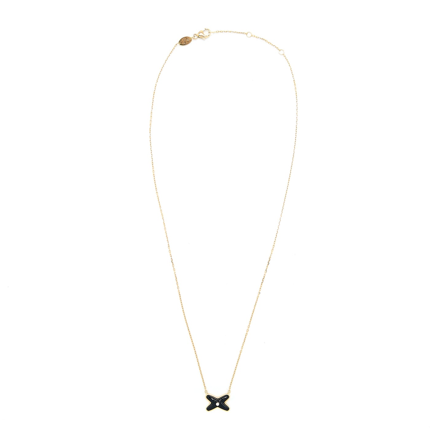 Chaumet Jeux De Liens Pendant Onyx/Rose Gold ne Diamond