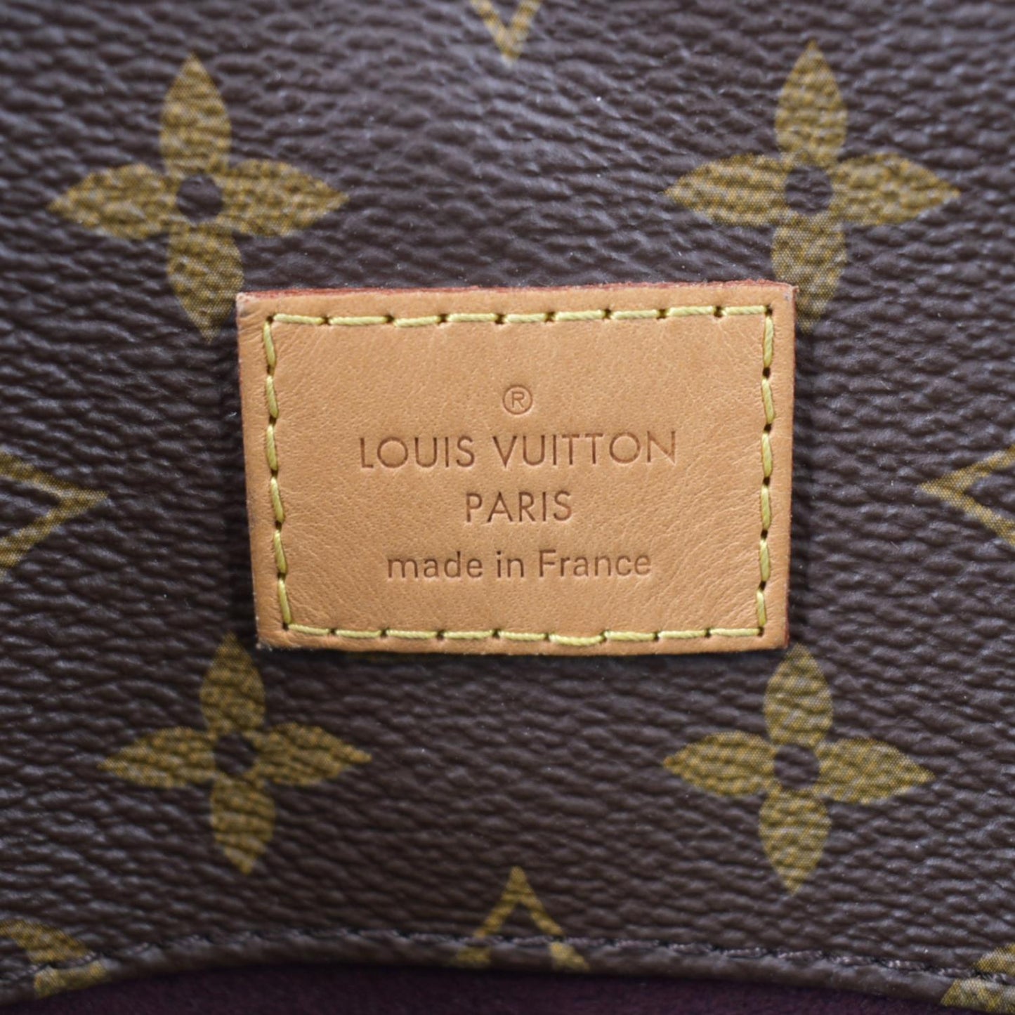 LOUIS VUITTON Melie Monogram Canvas Hobo Bag Brown