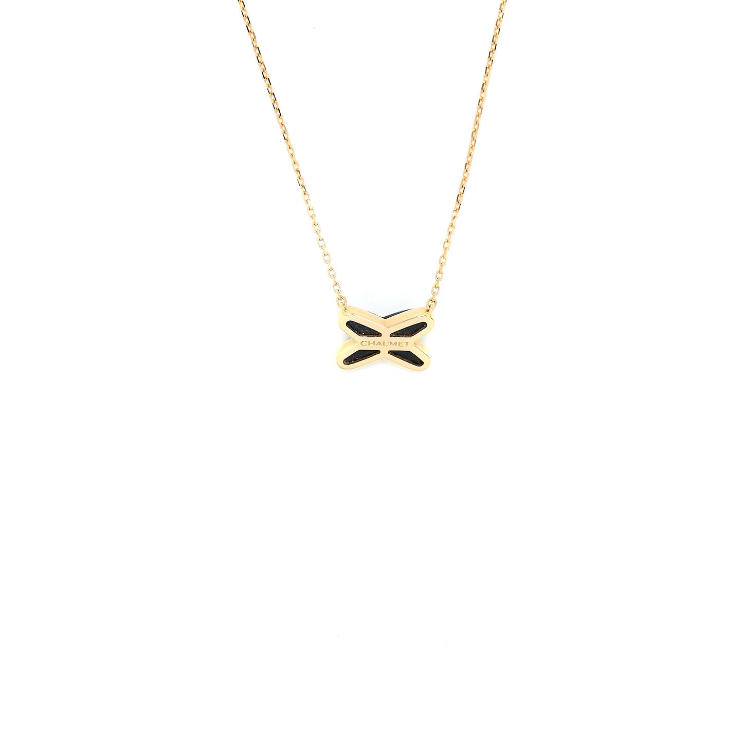 Chaumet Jeux De Liens Pendant Onyx/Rose Gold ne Diamond