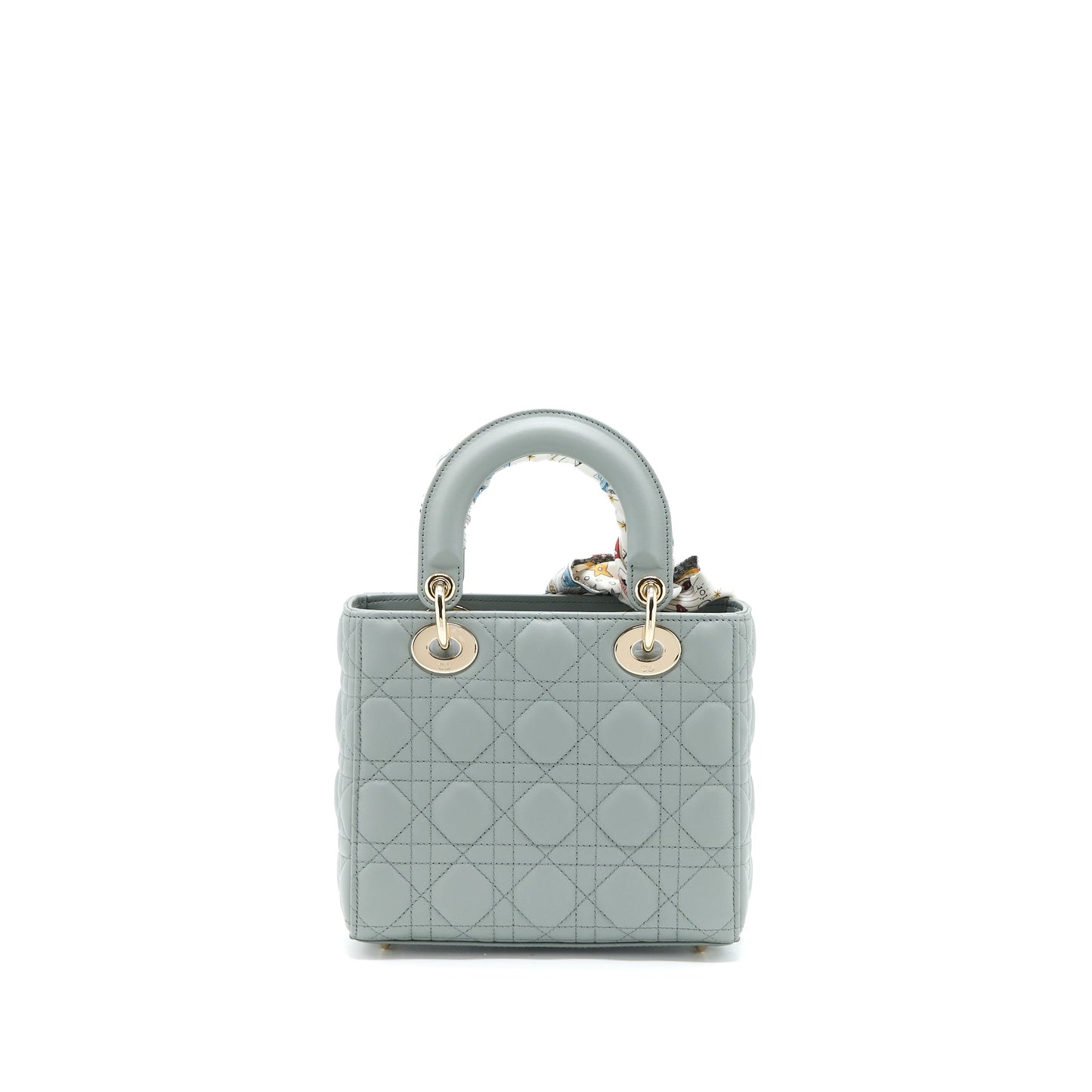 Dior Small Lady Dior My ABCDior Lambskin Cannage Gray
