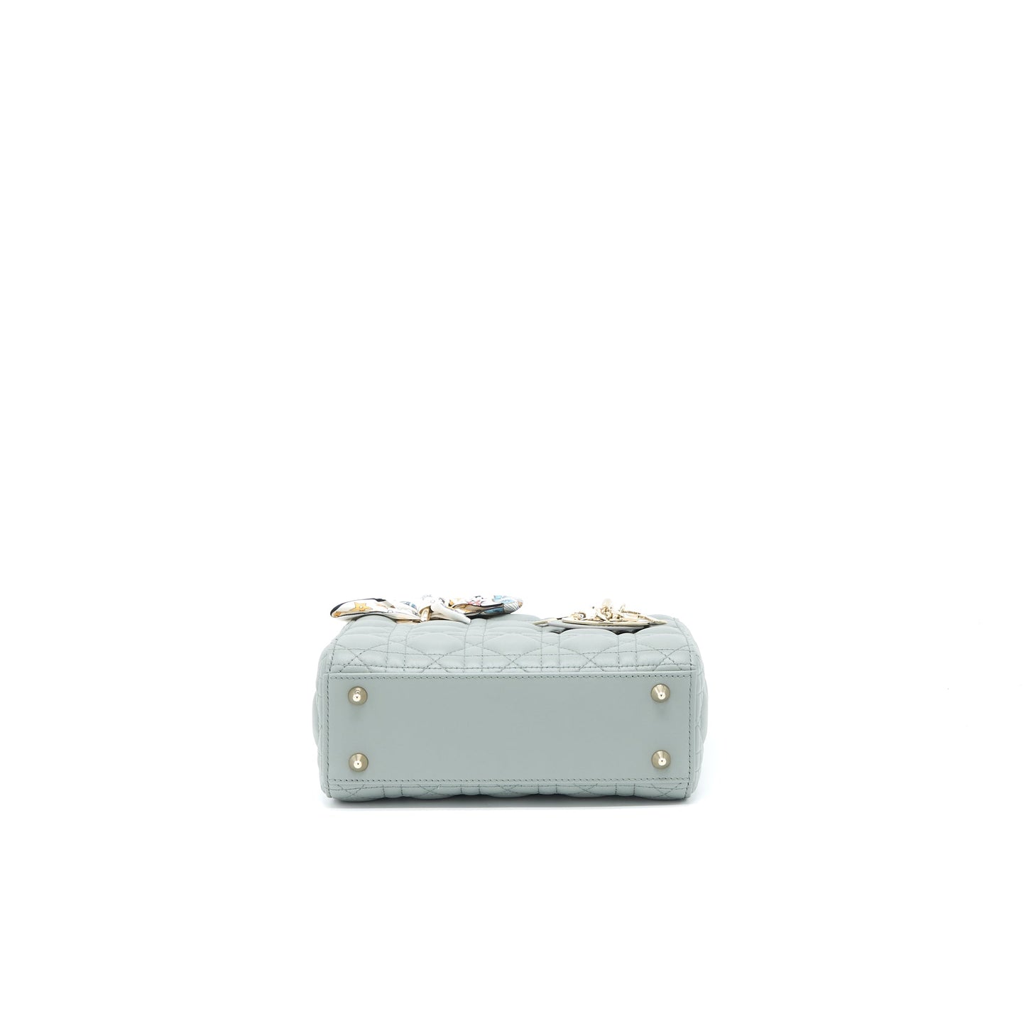 Dior Small Lady Dior My ABCDior Lambskin Cannage Gray