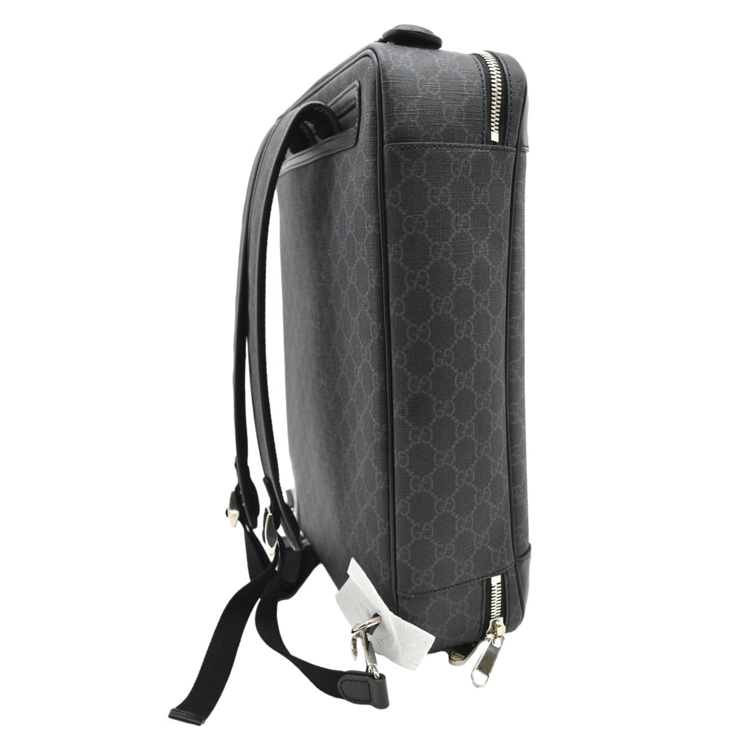 GUCCI GG Briefcase Supreme Canvas Backpack Bag Black 658543