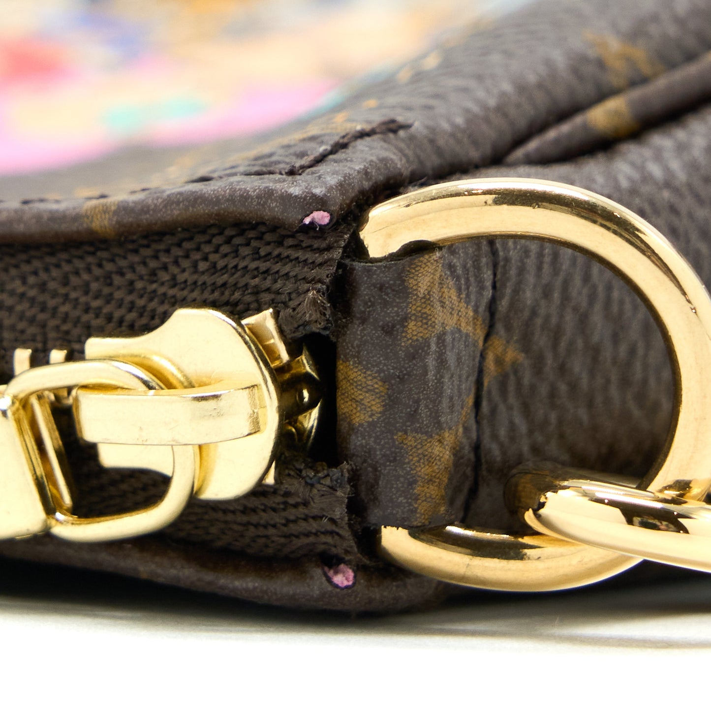 Louis Vuitton 2022 Christmas Limited Mini Pochette Accessories Monogram Canvas Paris Boutique