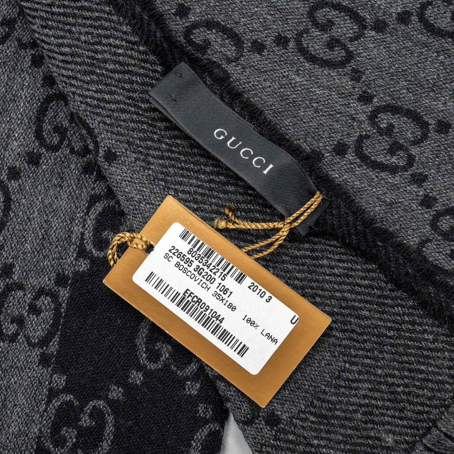 Gucci Jacquard Scarf Wool Multicolour