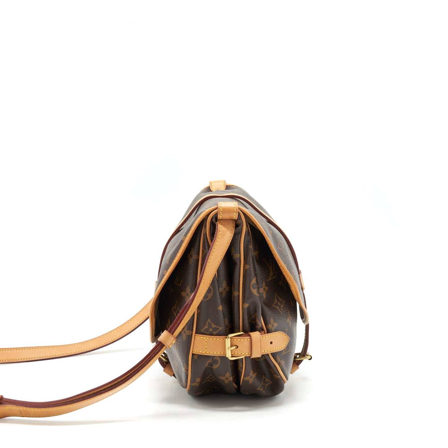 Louis Vuitton Vintage Double Side Crossbody Purse Monogram Canvas