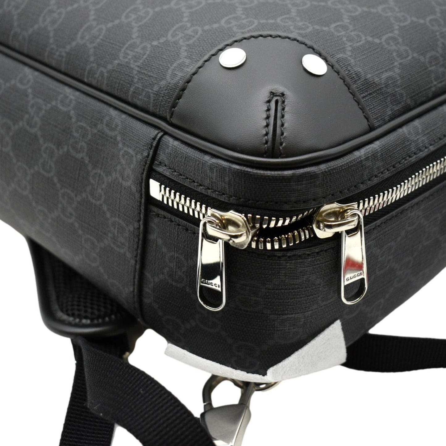 GUCCI GG Briefcase Supreme Canvas Backpack Bag Black 658543