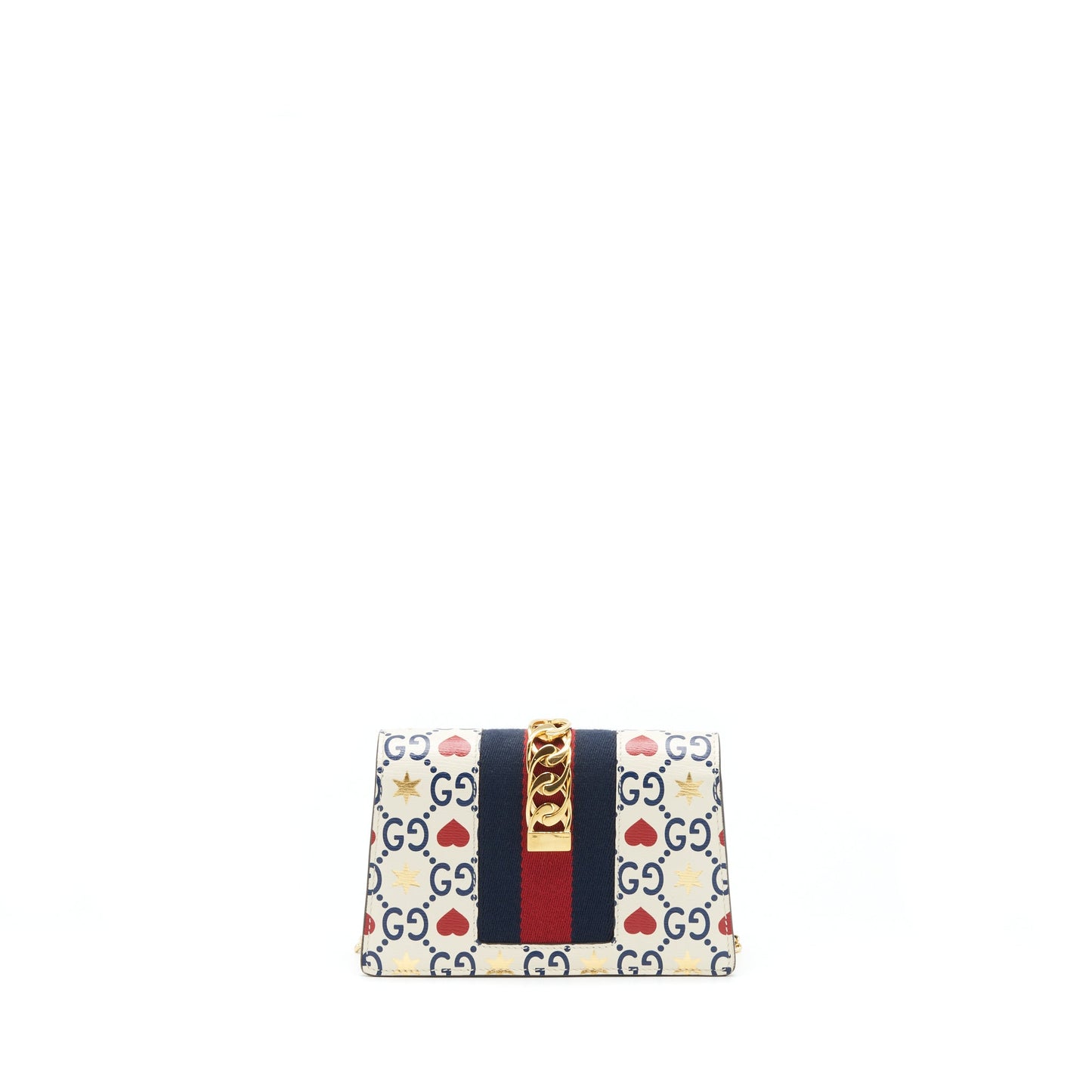 Gucci Mini Sylvie Crossbody Purse White/Multicolour