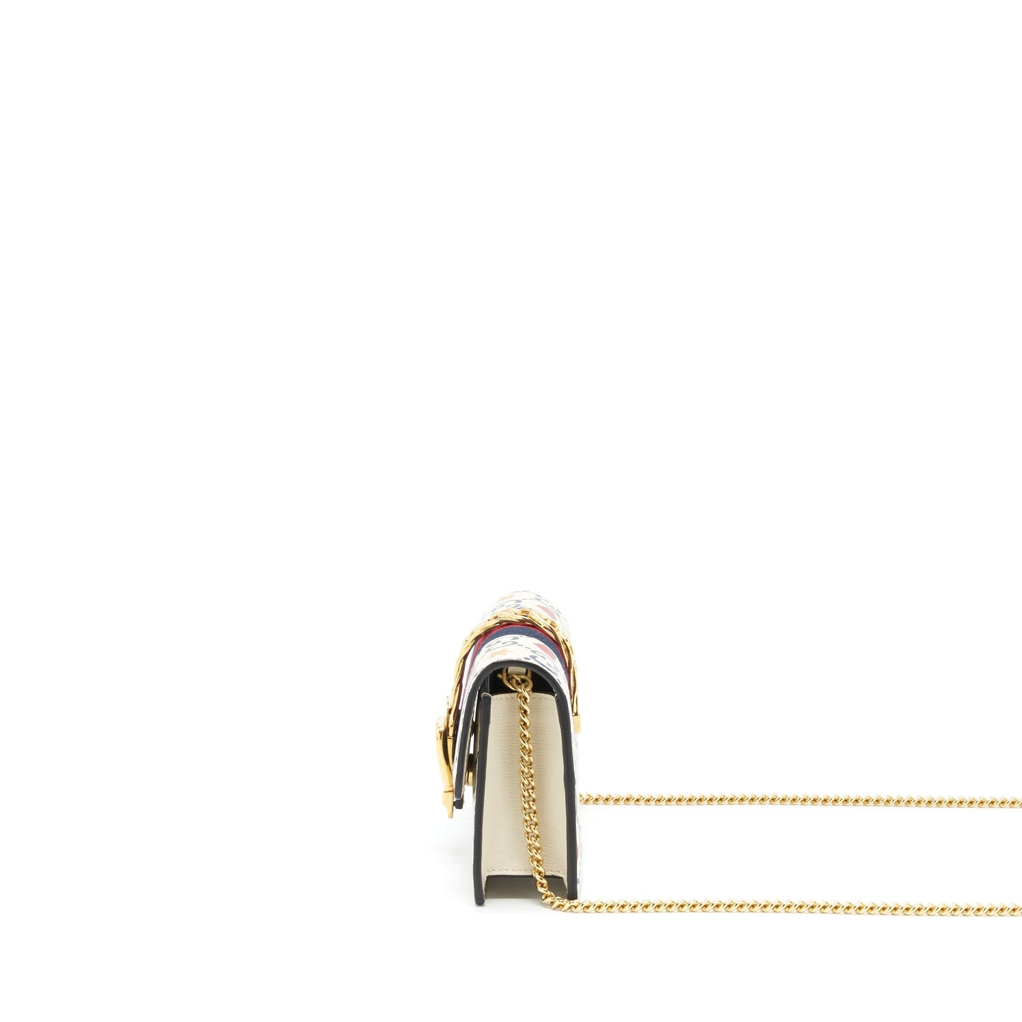 Gucci Mini Sylvie Crossbody Purse White/Multicolour